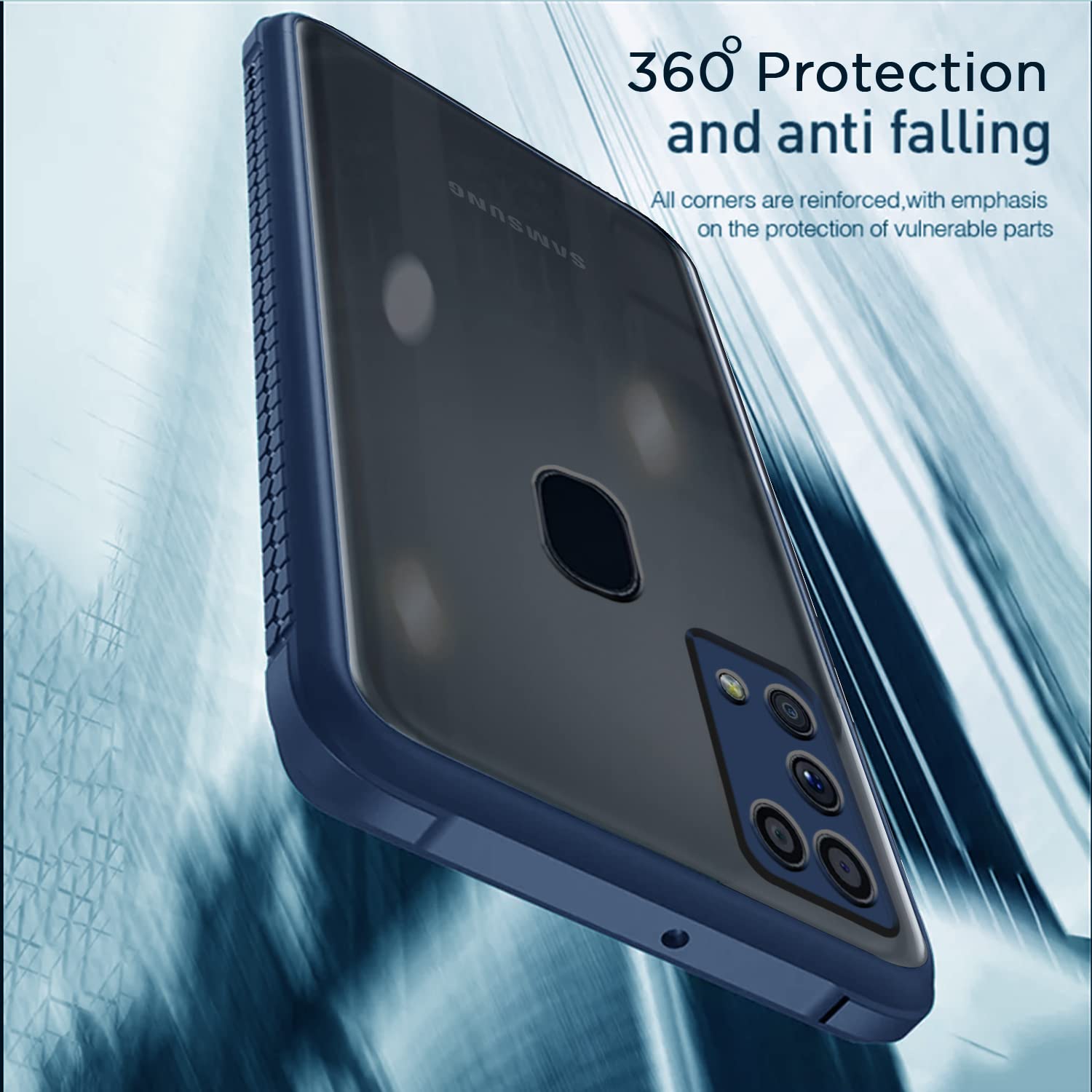 Pikkme Samsung M31/F41/M31 Prime blue mobile cover – photo 4