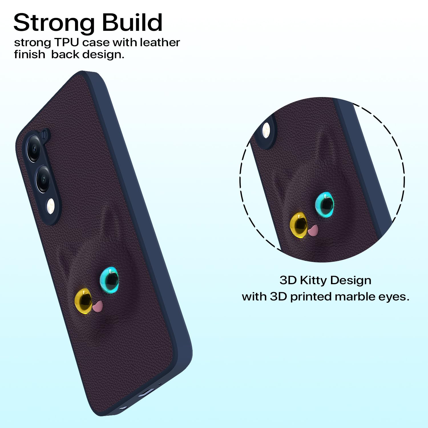 Purple Kitty phone cover for iQOO Z10 Lite 5G/Vivo T4 Lite 5G/Y19 5G/Y19e/Y04 4G/Y29s 5G – Pikkme – photo 2