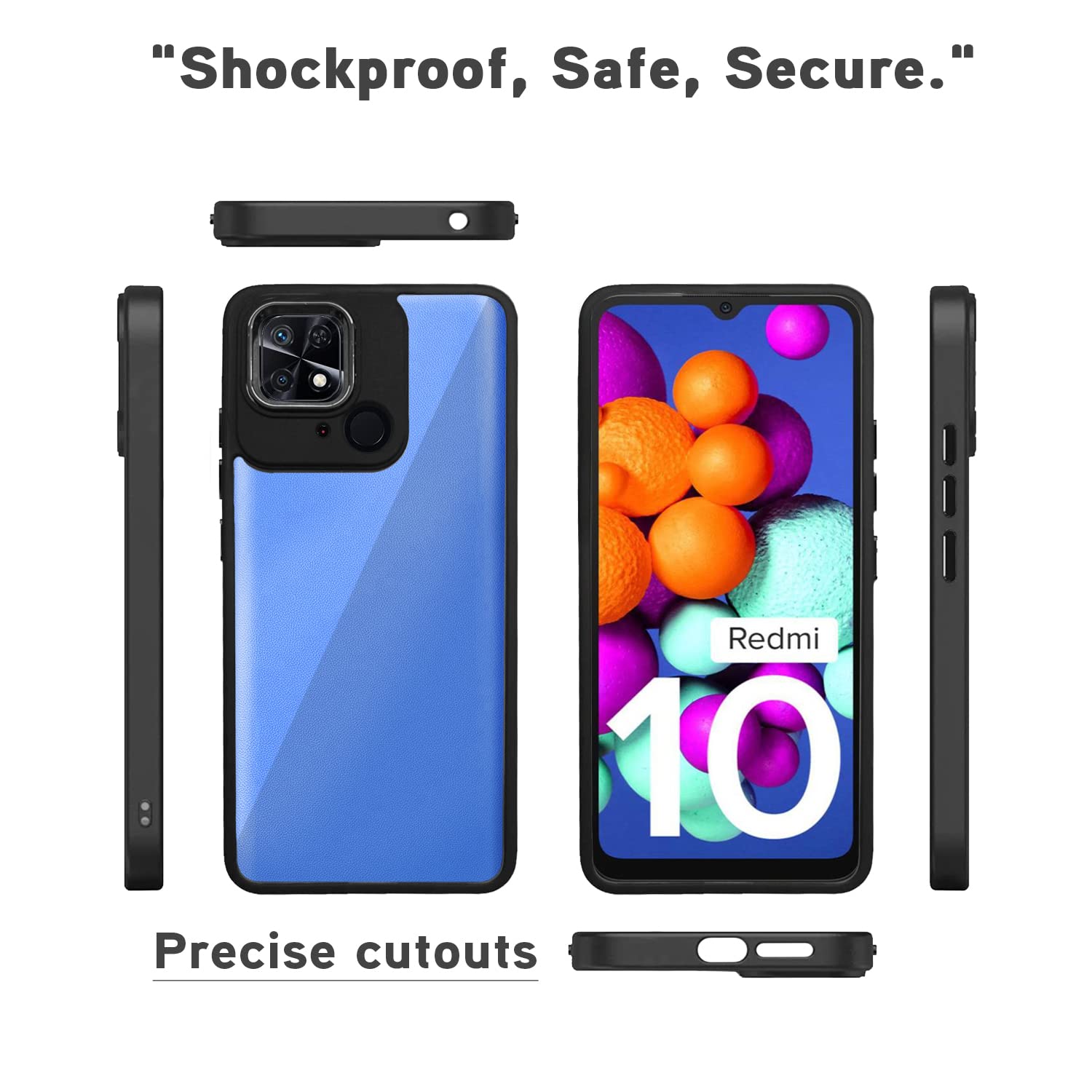 Pikkme Redmi 10/10 Power black mobile cover – photo 3