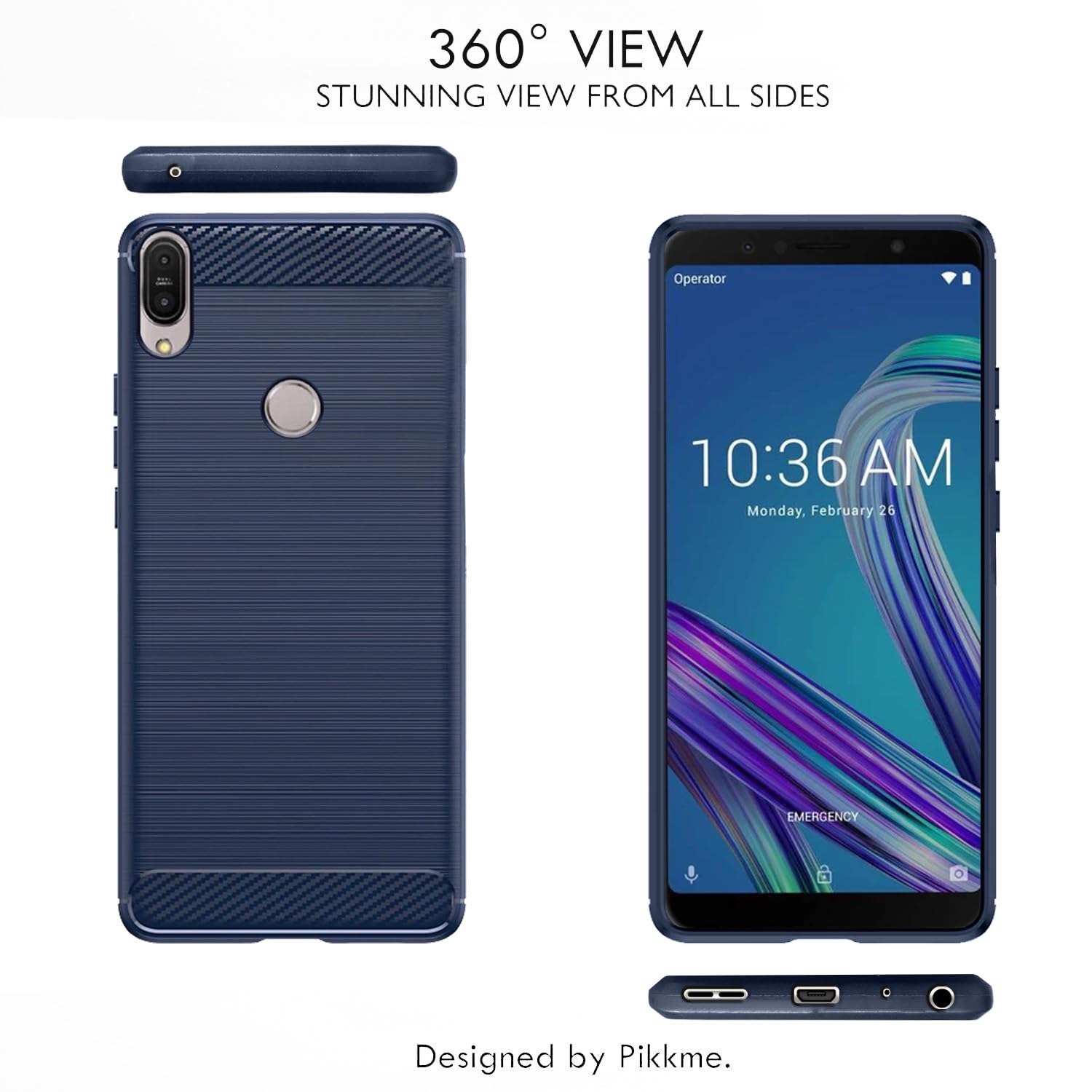 Blue phone cover for Asus – Pikkme – photo 3