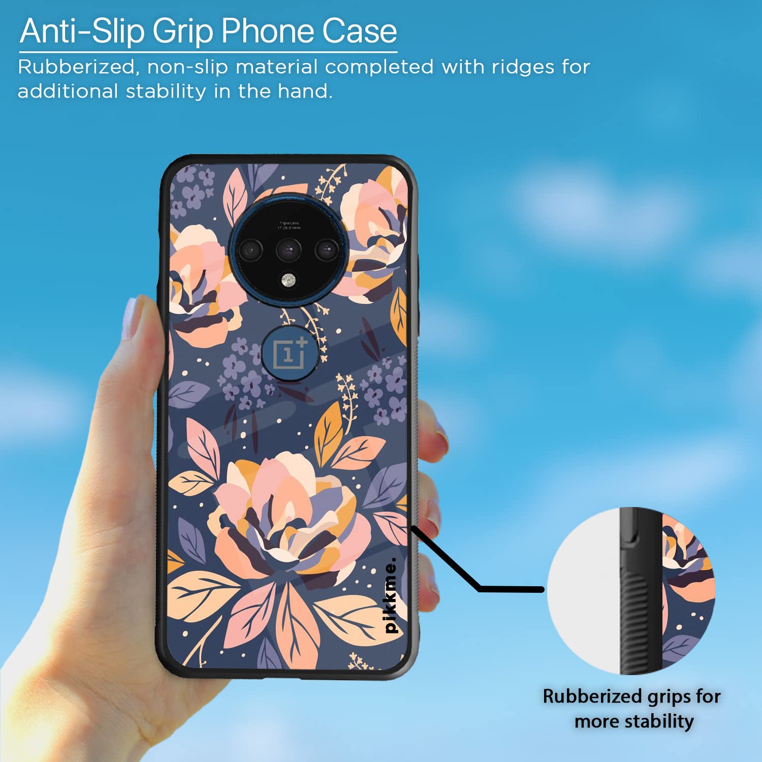 Flower Back cover for OnePlus 7T – Pikkme – photo 5