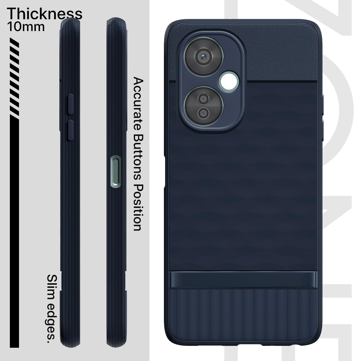 Pikkme OnePlus Nord Ce 3 Lite 5G Gencase Back Cover (Blue)