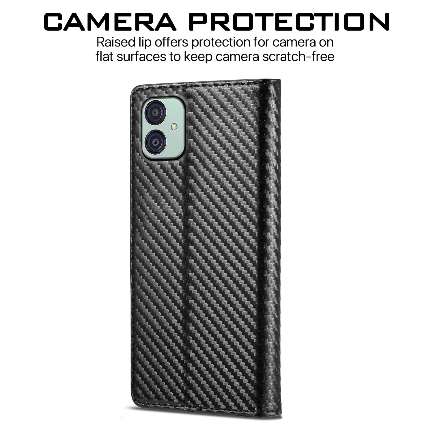 Black Wallet flip case for Samsung M04/F04/A04e – Pikkme – photo 4