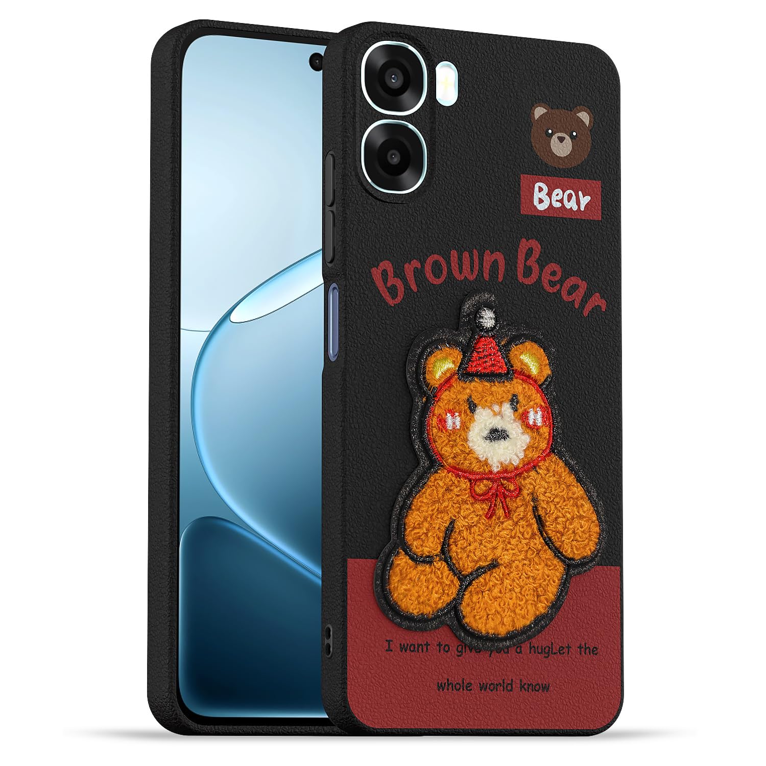 Pikkme Oppo A6X/K14x Plush Patch cherry mobile cover
