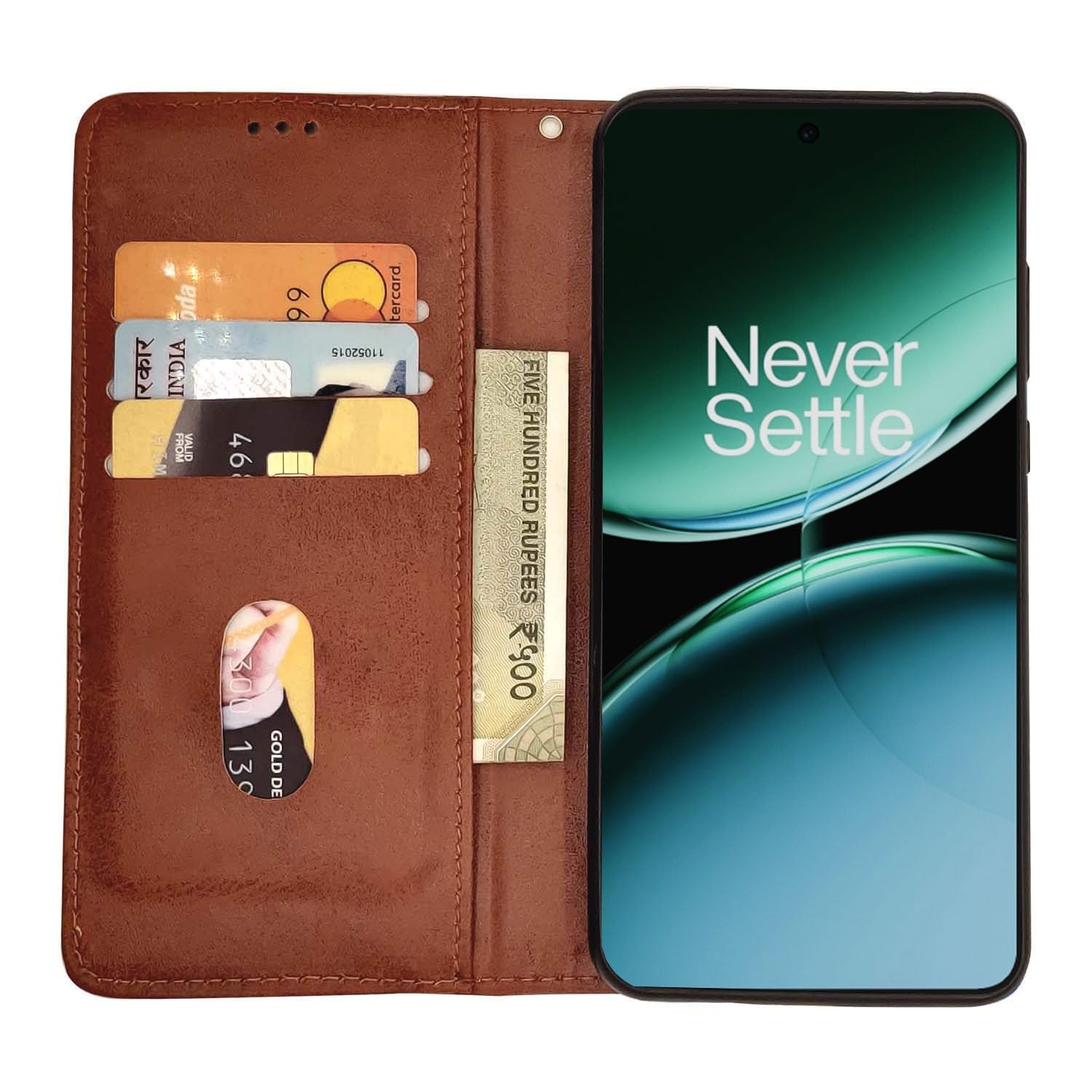 Pikkme OnePlus Nord 4 5G Magnetic Flip Cover (Brown)