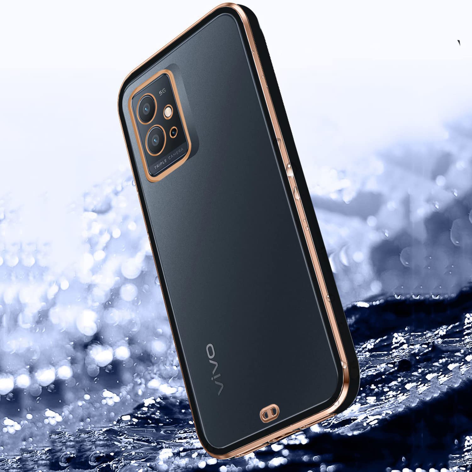 Pikkme black Chrome mobile cover for Vivo T1/Y75/iQOO Z6 5G – photo 3
