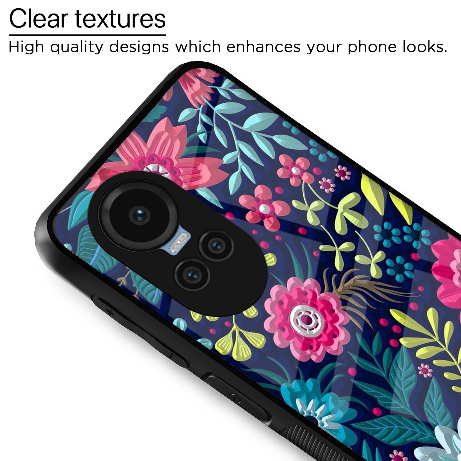 Oppo Reno 10 5G Flower back cover by Pikkme – photo 4