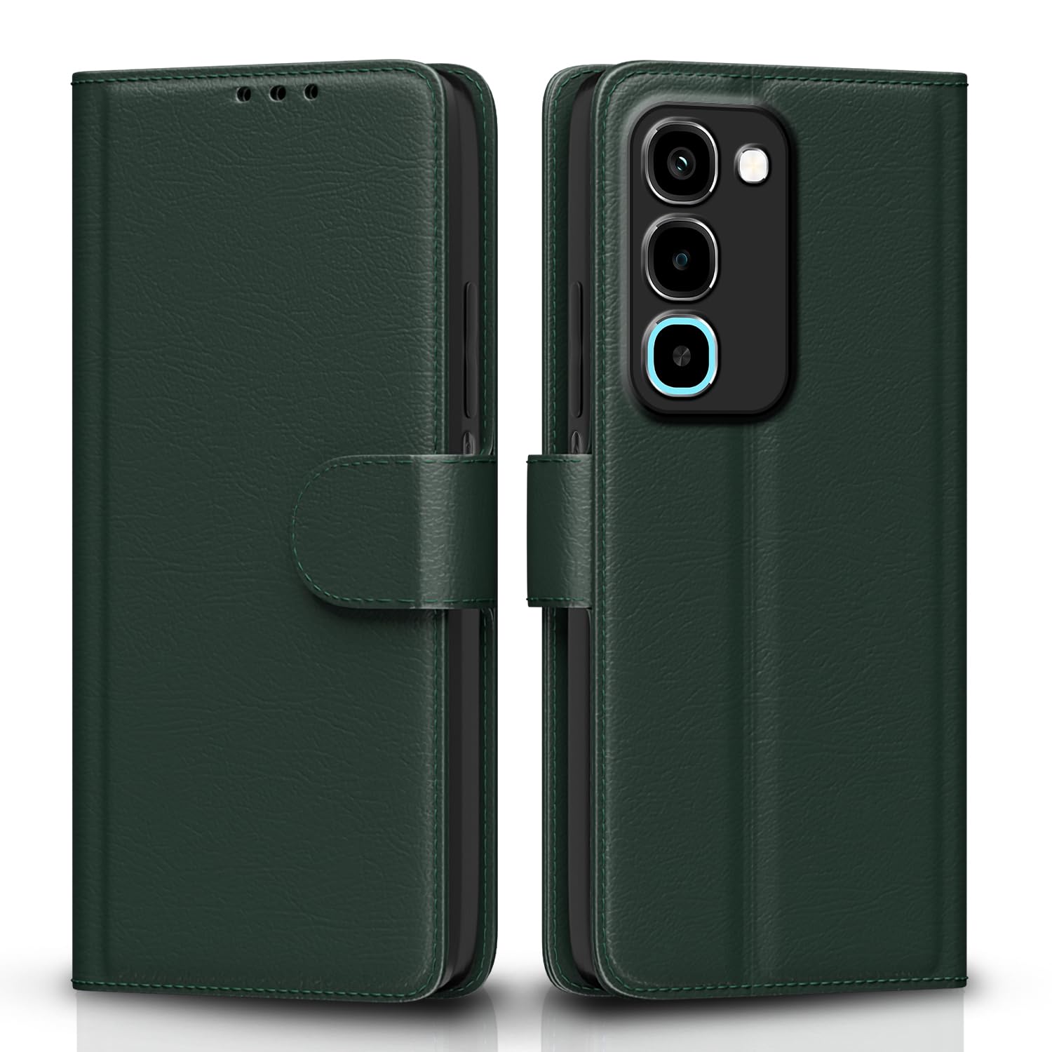 Realme P4R 5G Wallet mobile flip cover in green by Pikkme