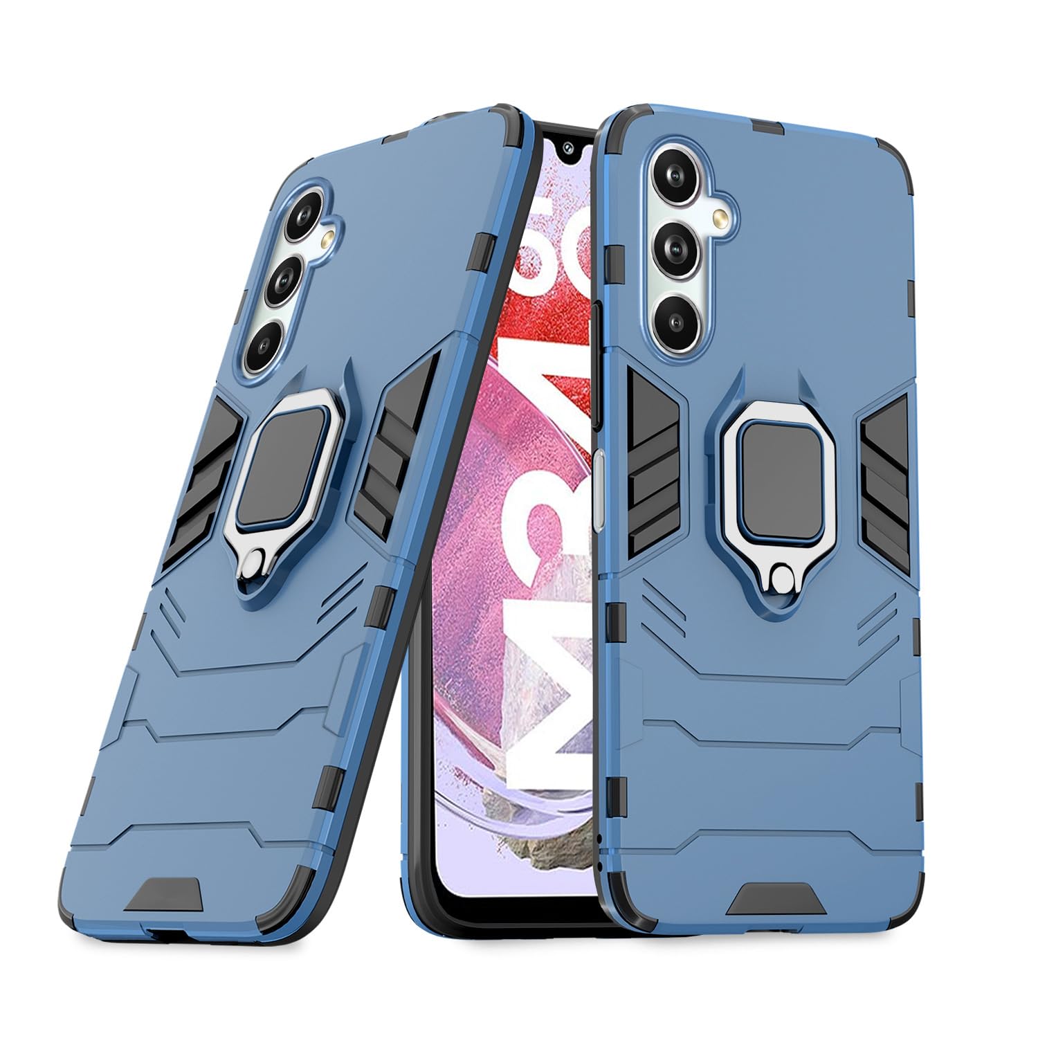 Pikkme blue D5 Tough Armor mobile cover for Samsung M34/F34 5G