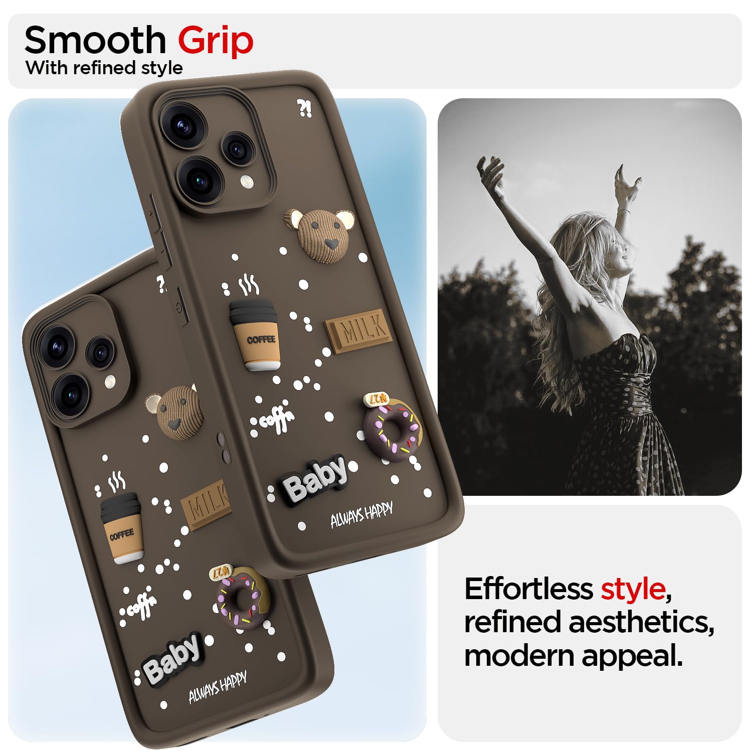 Pikkme brown back cover for Oppo Reno 15C 5G/3D – photo 2
