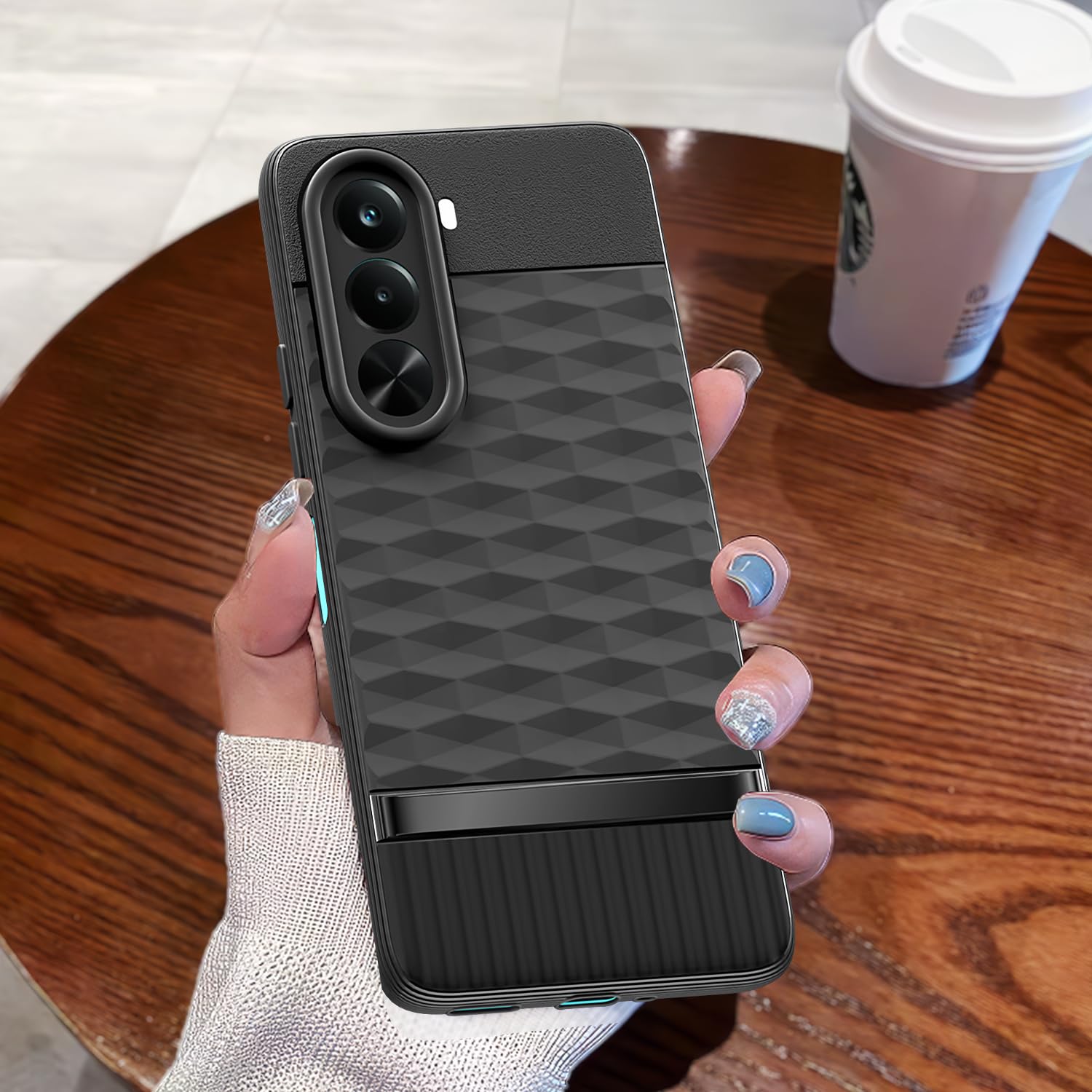 Black Silicone phone cover for Realme P4x 5G – Pikkme – photo 7