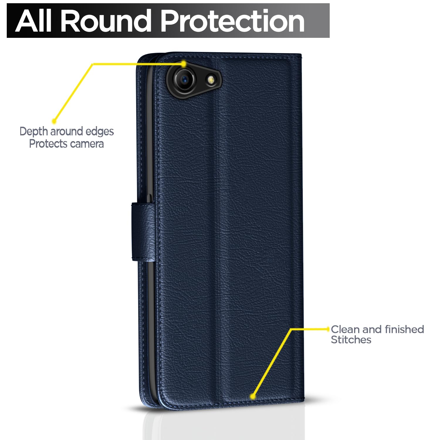 Pikkme Oppo A83 blue flip case – photo 4