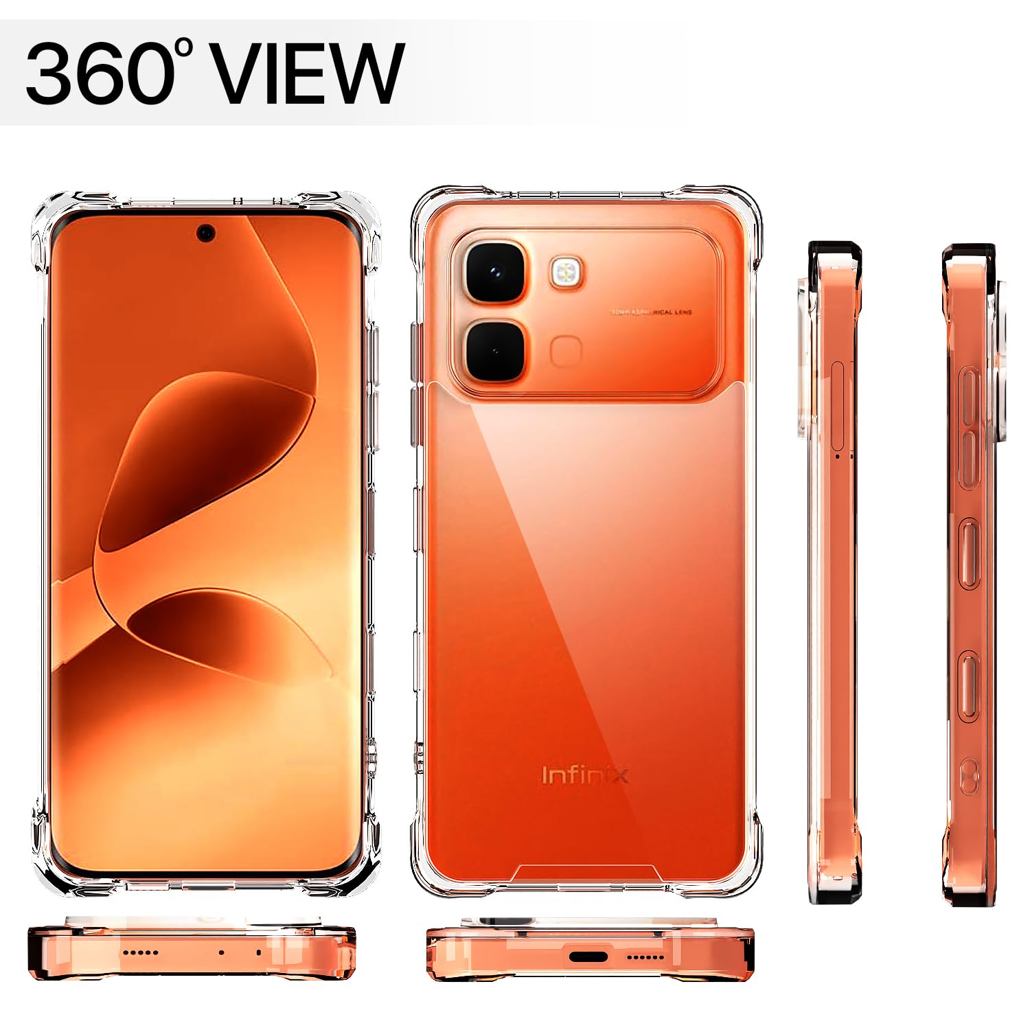 Infinix Note Edge 5G Clear mobile cover in transparent by Pikkme – photo 7