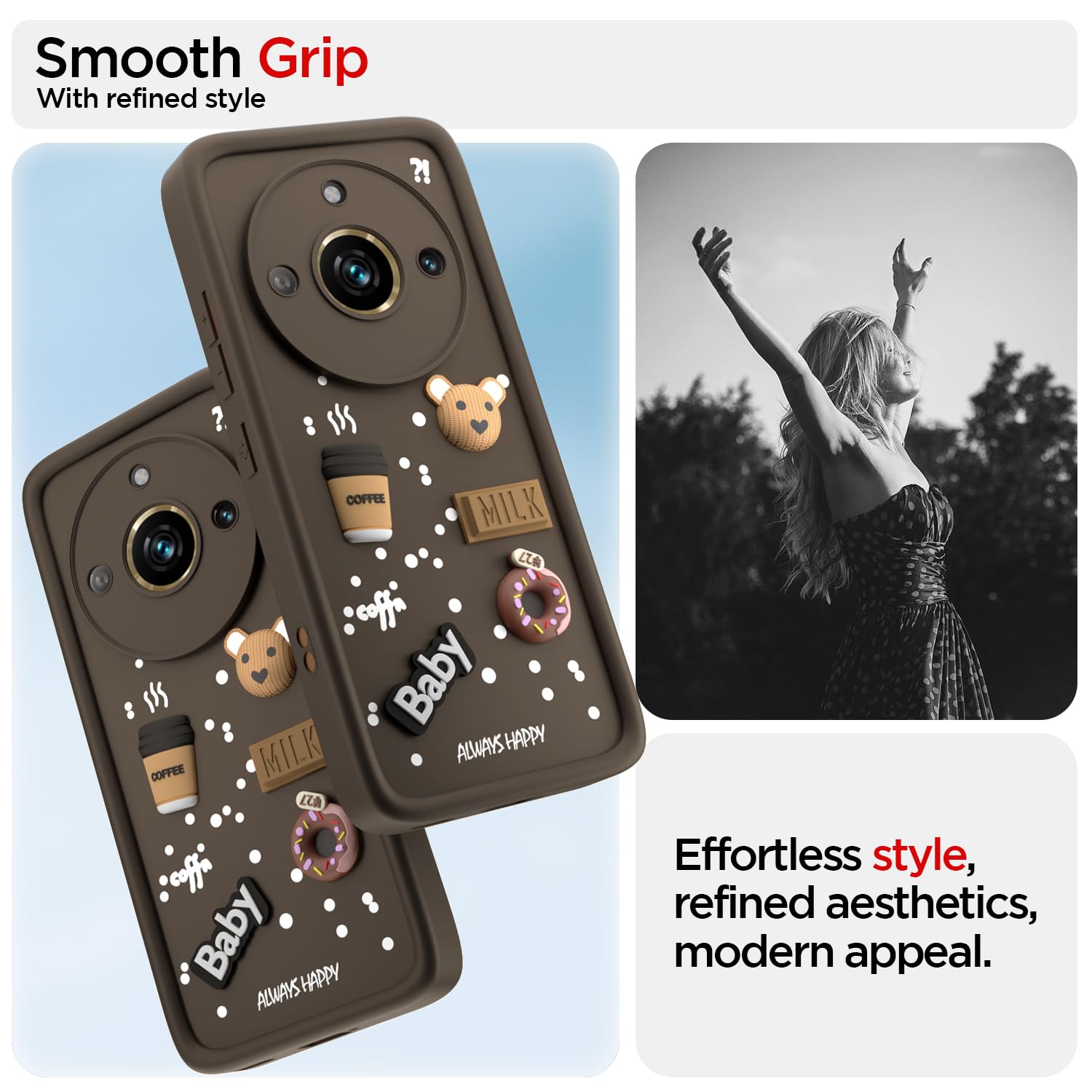 Realme 11 Pro/11 Pro Plus 5G/Narzo 60 Pro 5G back cover in brown by Pikkme – photo 2