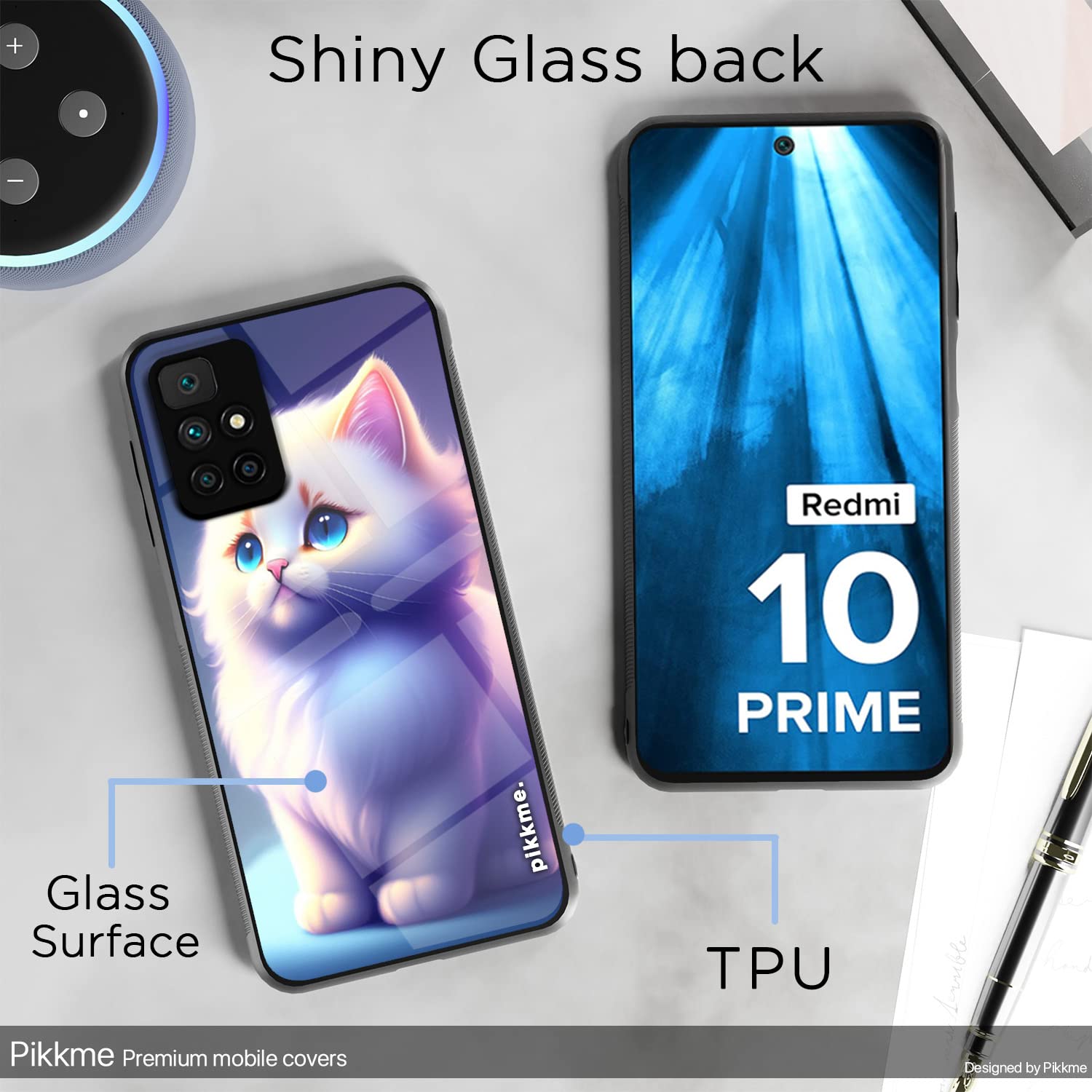 Pikkme Redmi 10 Prime Cat mobile cover – photo 3