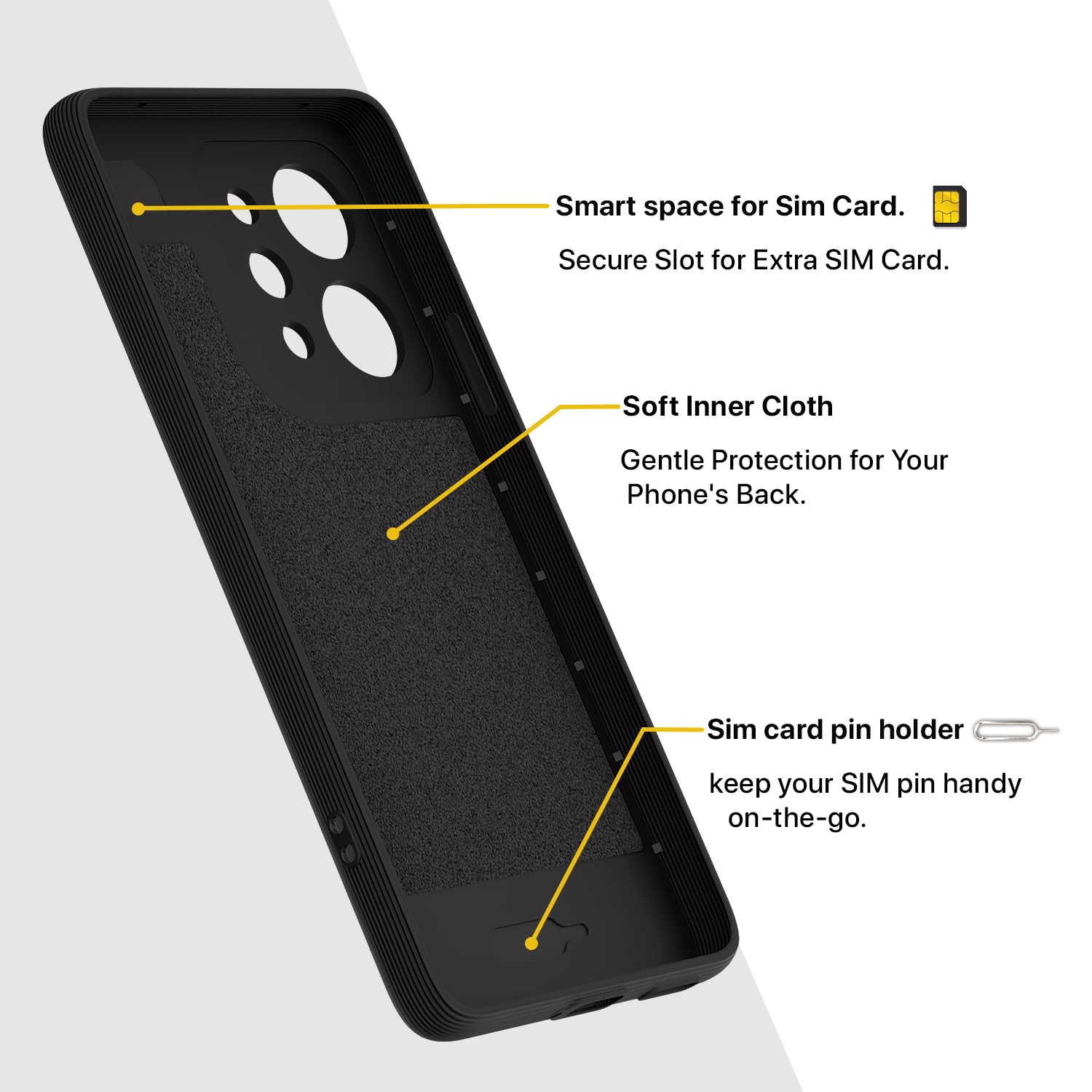 Pikkme Realme P4 Power 5G Silicone black back cover – photo 6