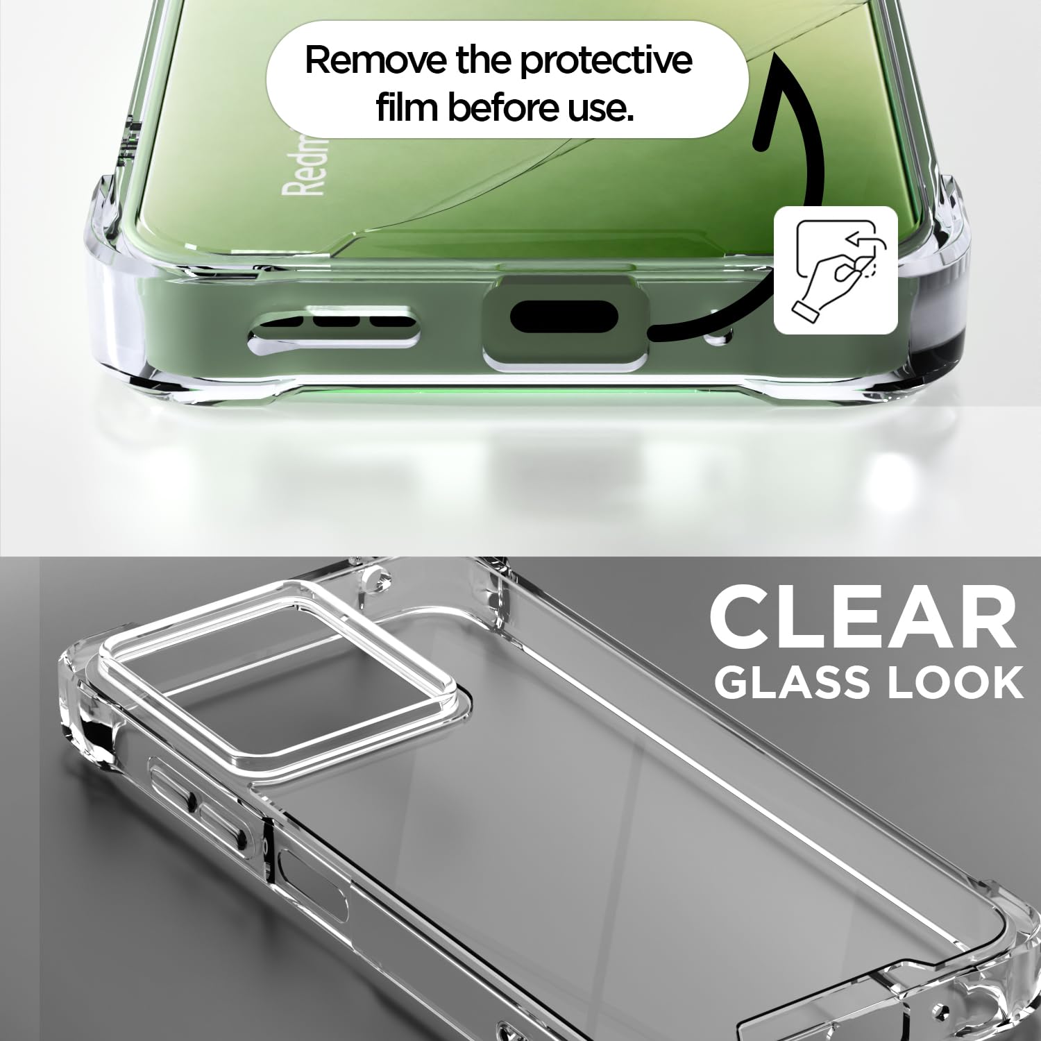 Pikkme transparent back cover for Redmi 13C 4G Plus 5G – photo 3
