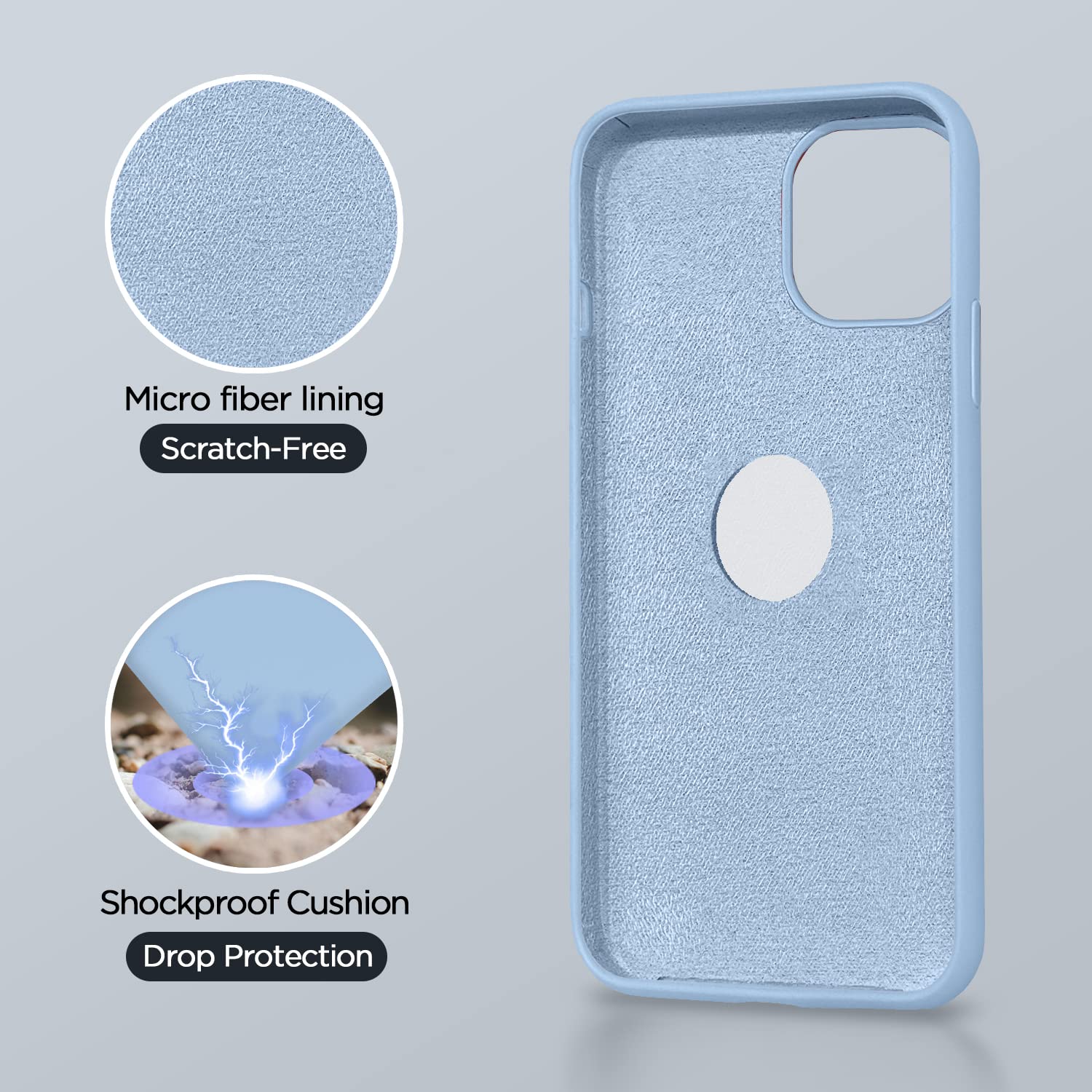 Pikkme iPhone 11 Super Soft Silicone Back Cover (Sierra Blue)