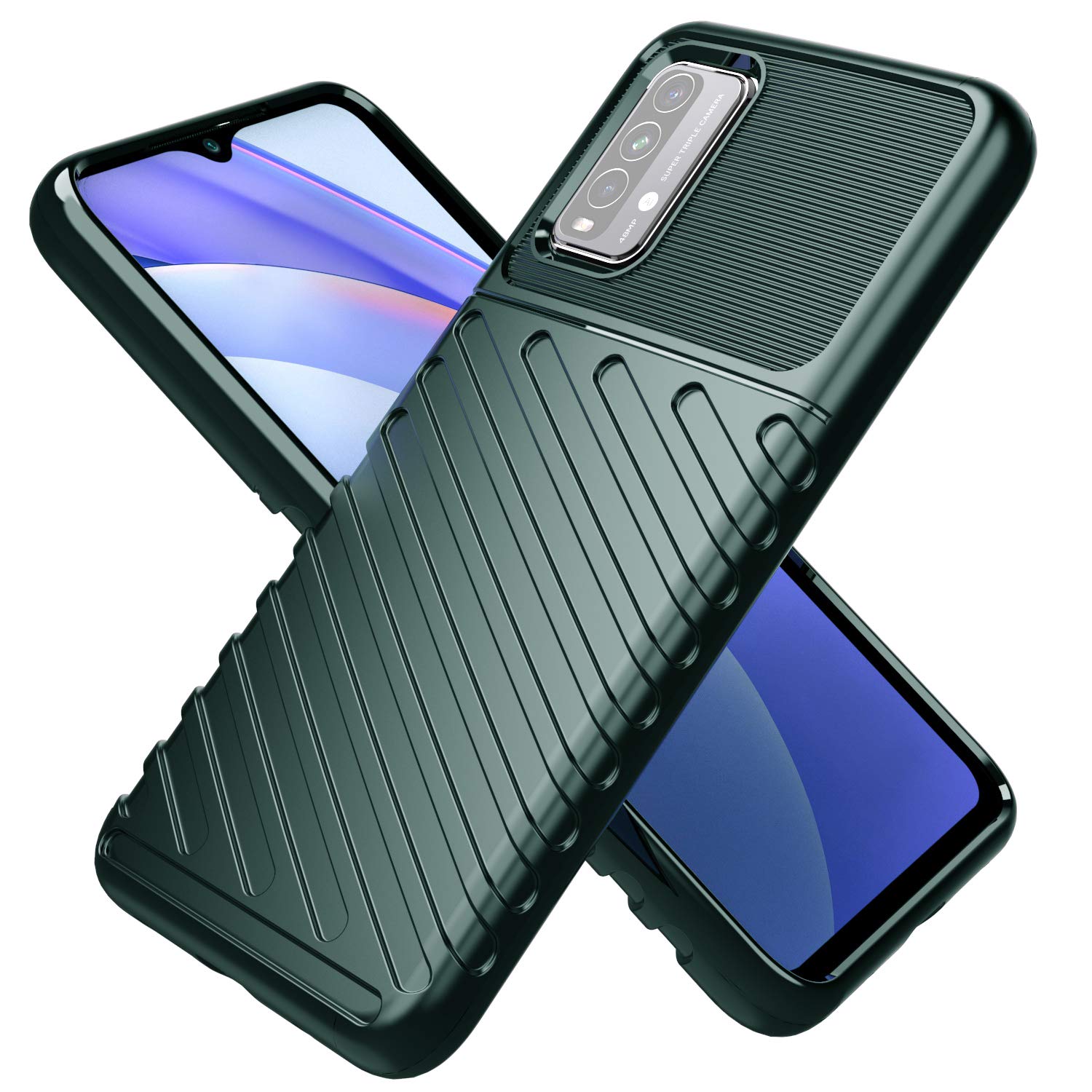 Green Matte mobile back cover for Redmi 9 Power – Pikkme