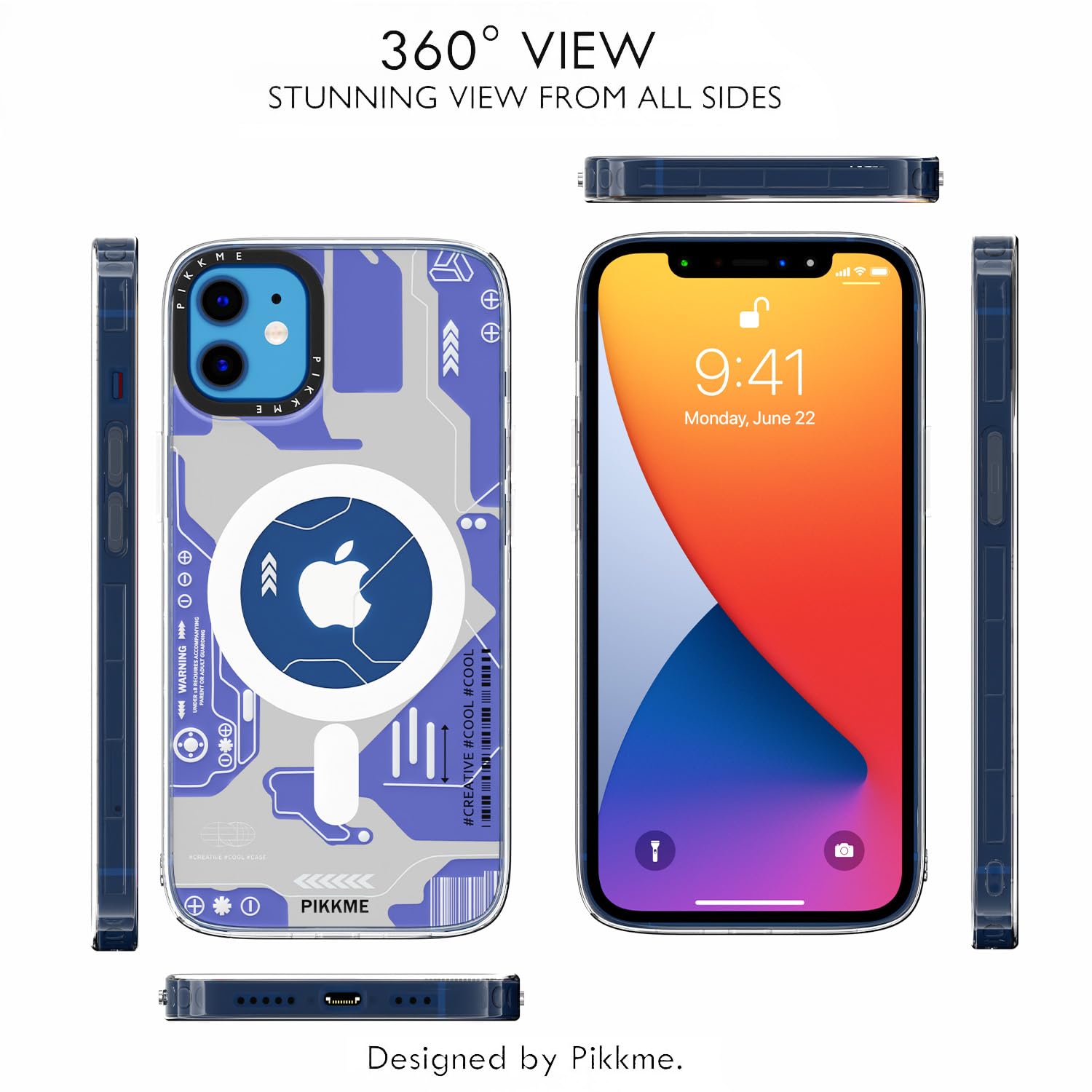 Pikkme iPhone 12 MagSafe blue back cover – photo 3