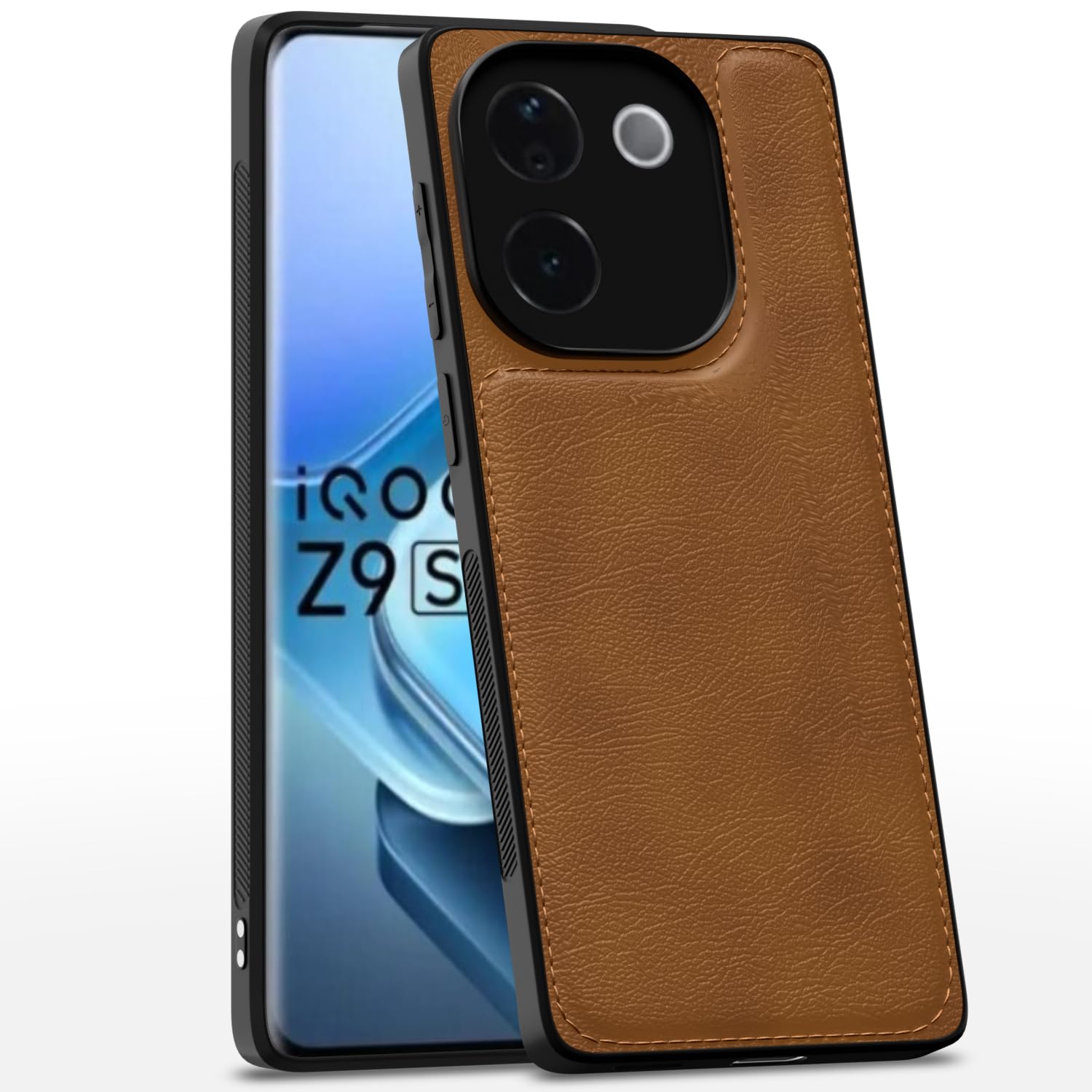 Pikkme iQOO Z9s Pro/Vivo T3 Pro 5G Leather brown phone cover