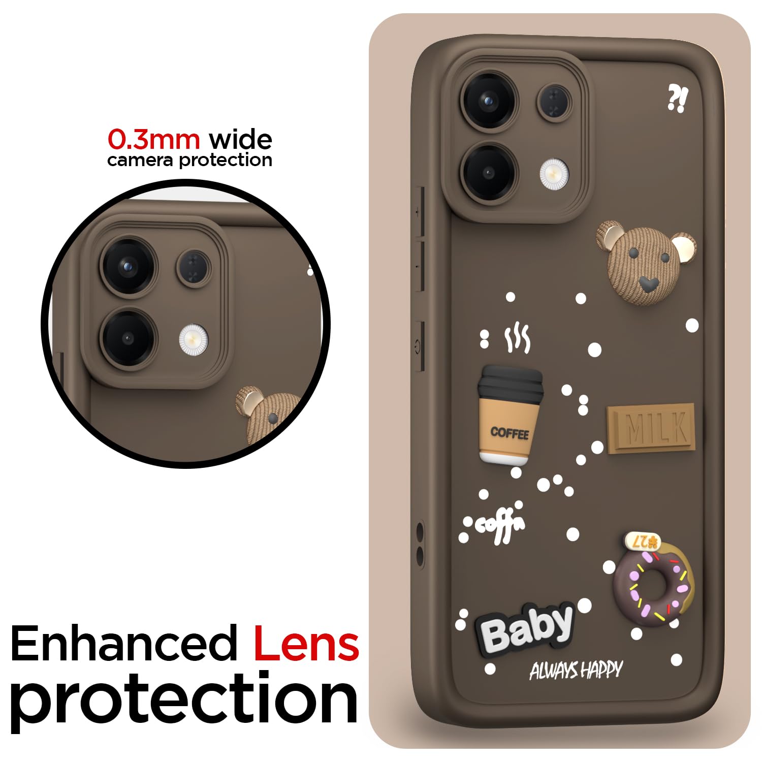 Brown phone cover for Oppo K13 5G/3D – Pikkme – photo 5