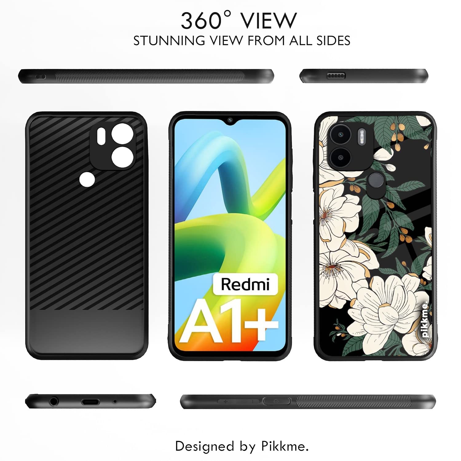 Pikkme Redmi A1 Plus/A2 Plus/Poco C50 Flower mobile cover – photo 2