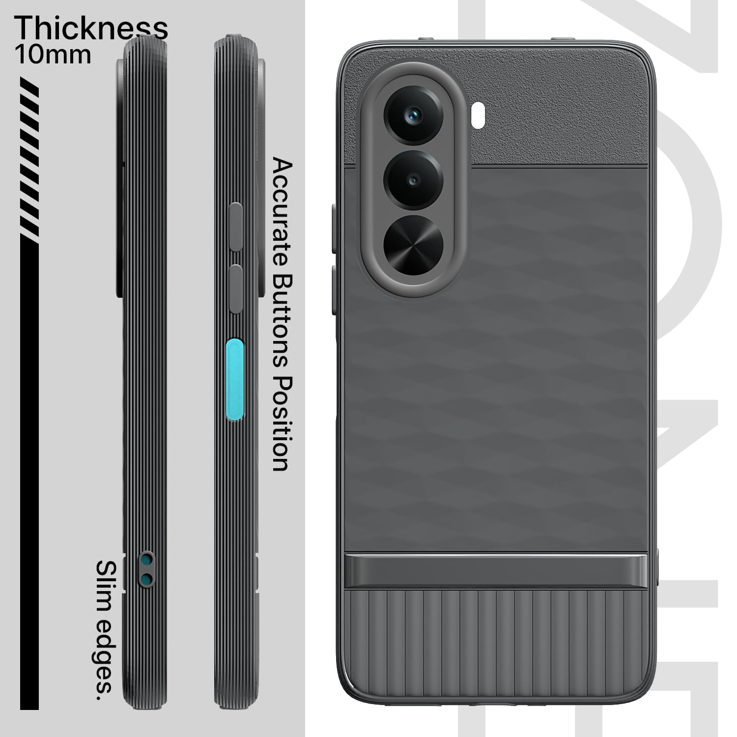 Pikkme grey mobile back cover for Realme P4x 5G – photo 3
