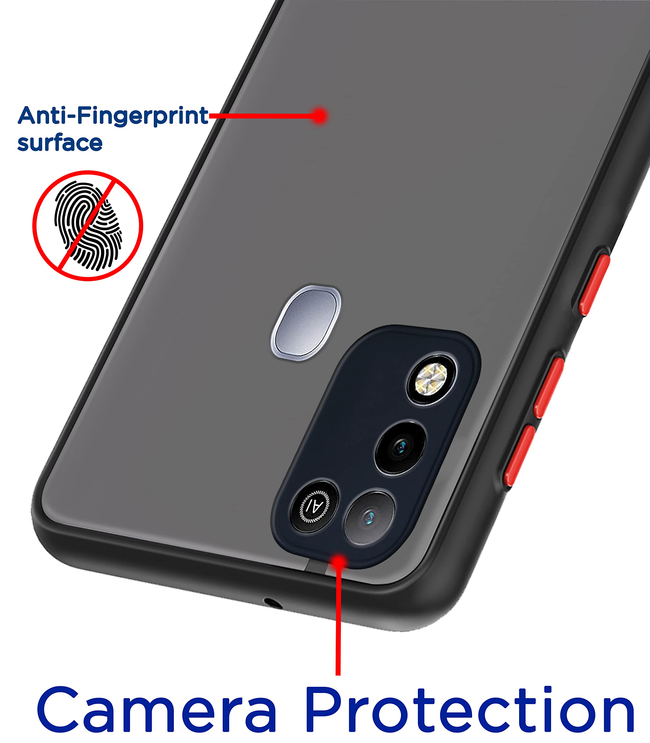 Black phone cover for Infinix Hot 10 Play – Pikkme – photo 2