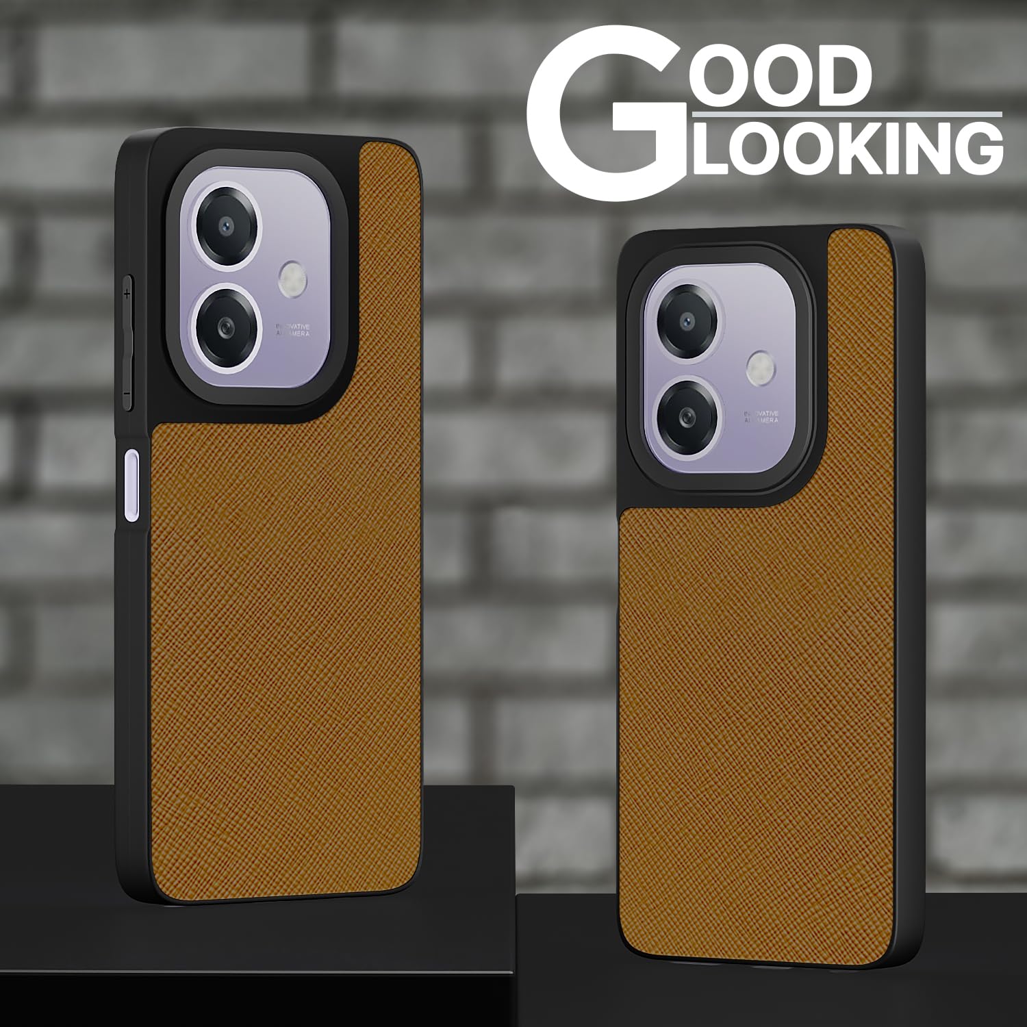 Pikkme Oppo A3x 5G/A3x 4G Leatherback tan phone cover – photo 5
