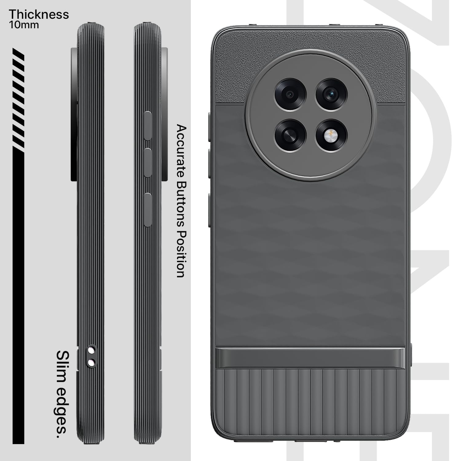 Pikkme grey Silicone back cover for Oppo F31 Pro Plus 5G – photo 3