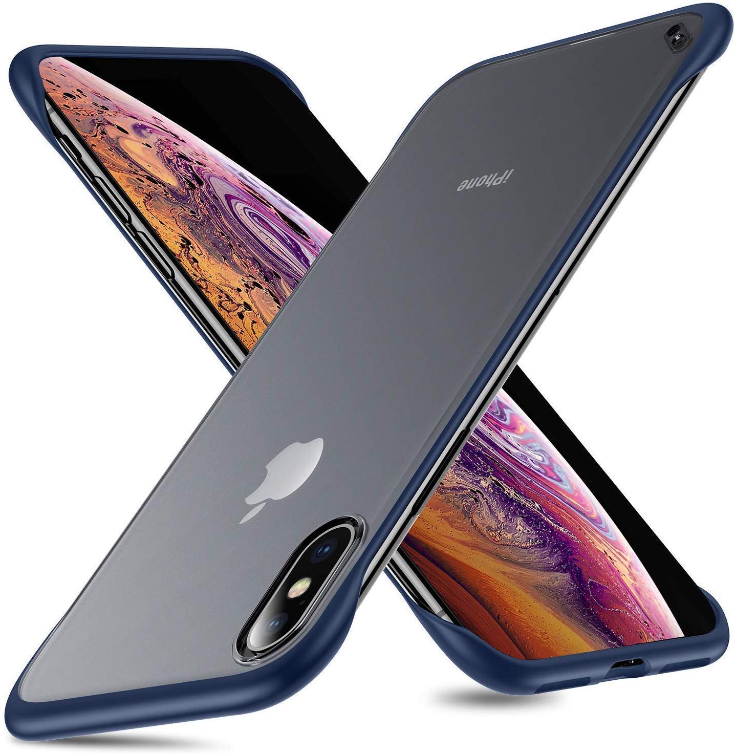Pikkme iPhone X/XS blue phone cover
