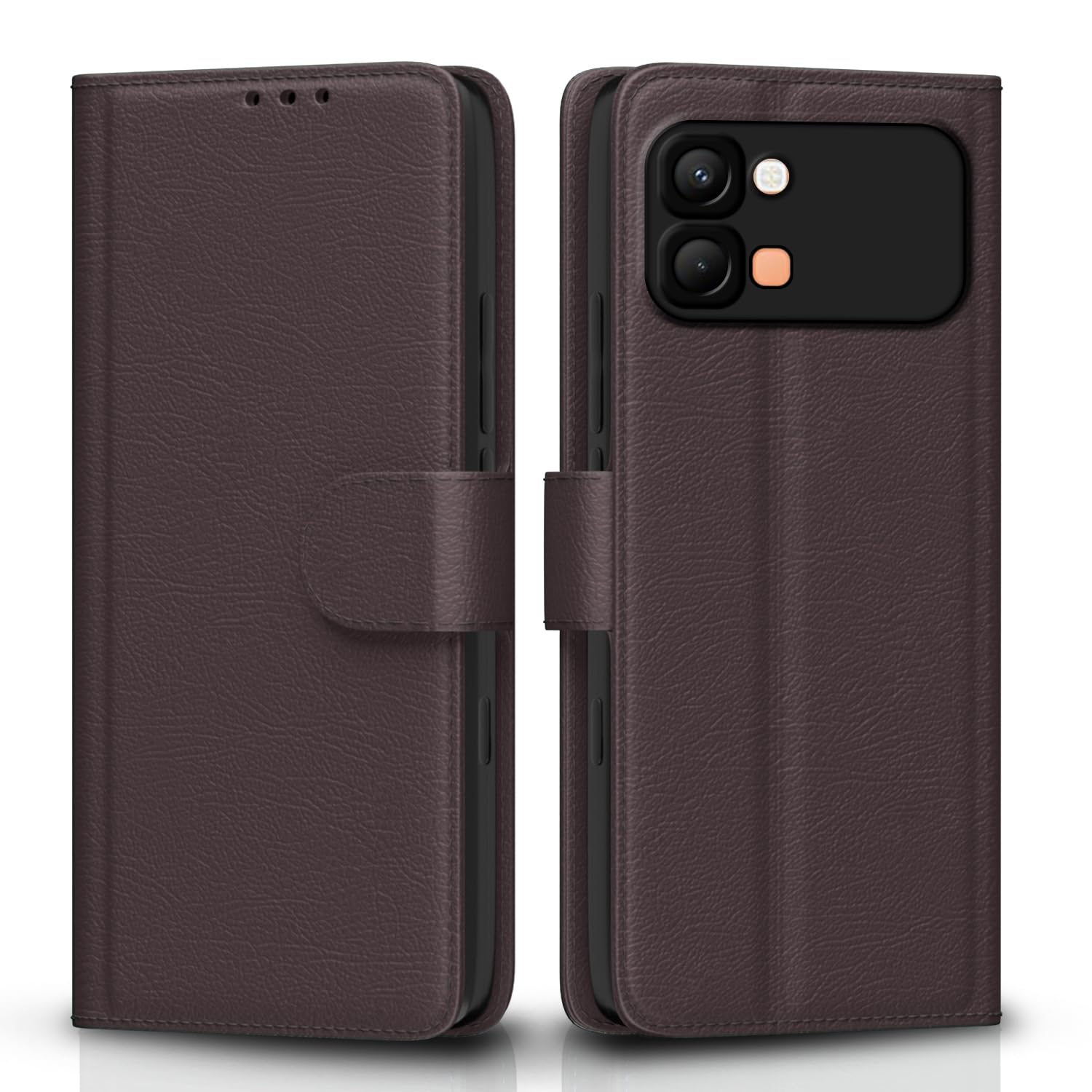 Pikkme coffee Wallet mobile flip cover for Infinix Note Edge 5G