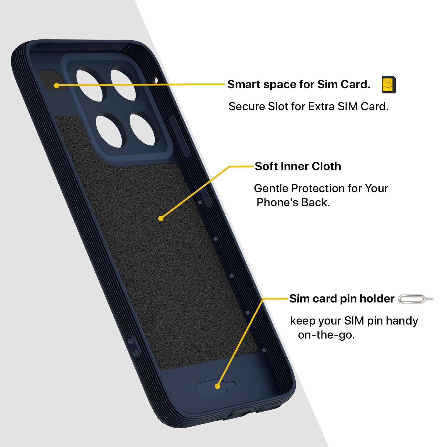 Pikkme blue mobile cover for Moto Edge 70 Fusion 5G – photo 6