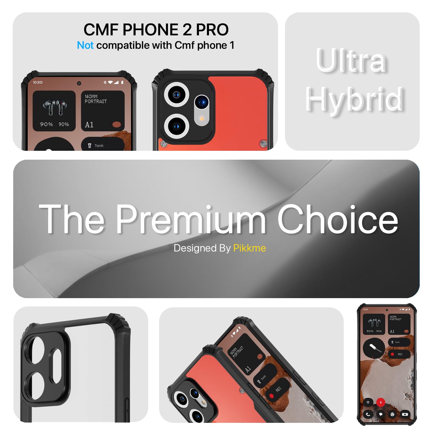 Pikkme CMF Phone 2 Pro 5G Eagle Back Cover (Black)