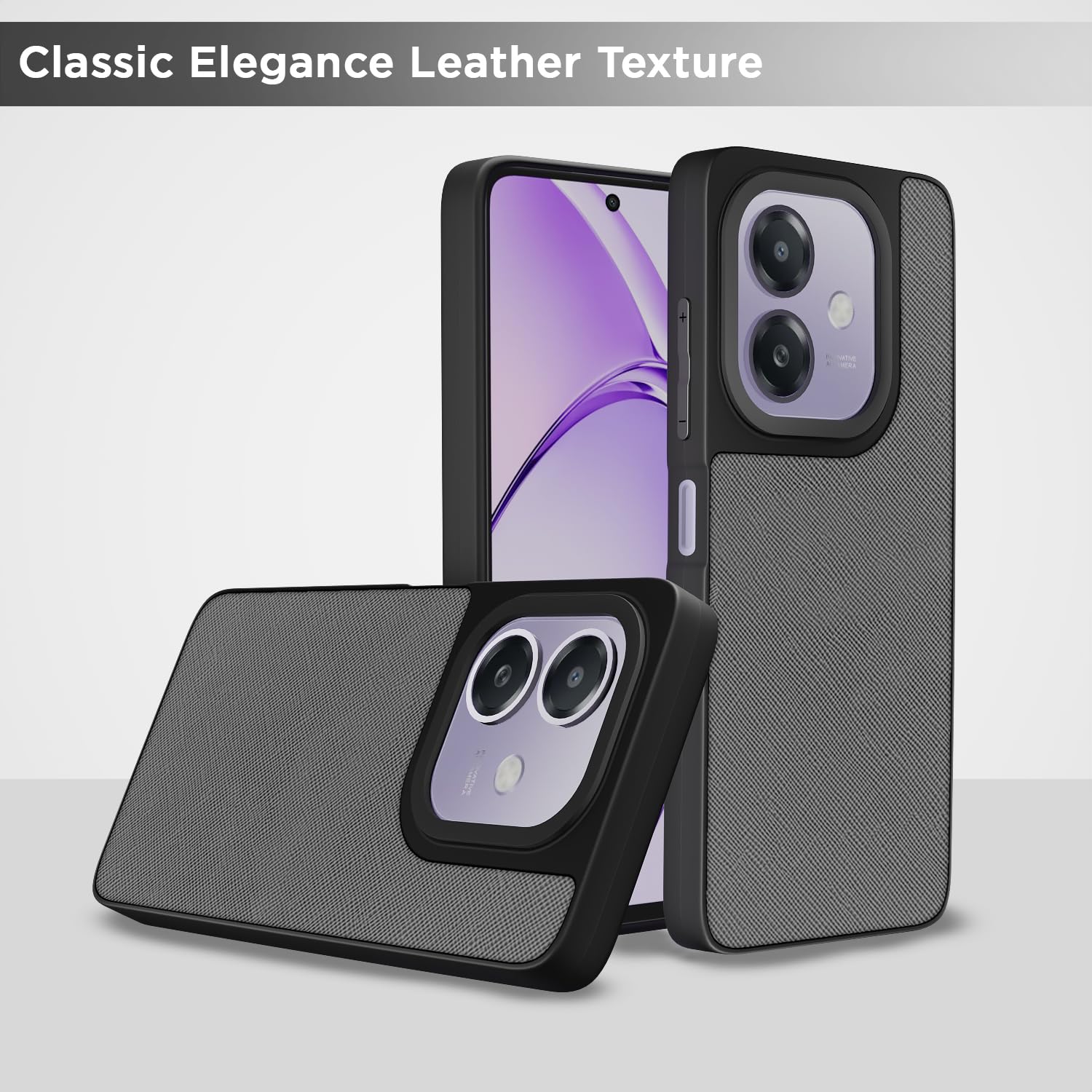 Pikkme Oppo A3x 5G/A3x 4G Leatherback grey phone cover – photo 6