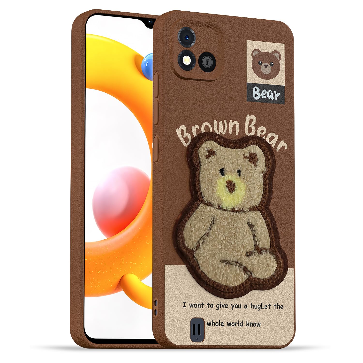 Pikkme Realme C20 brown phone cover
