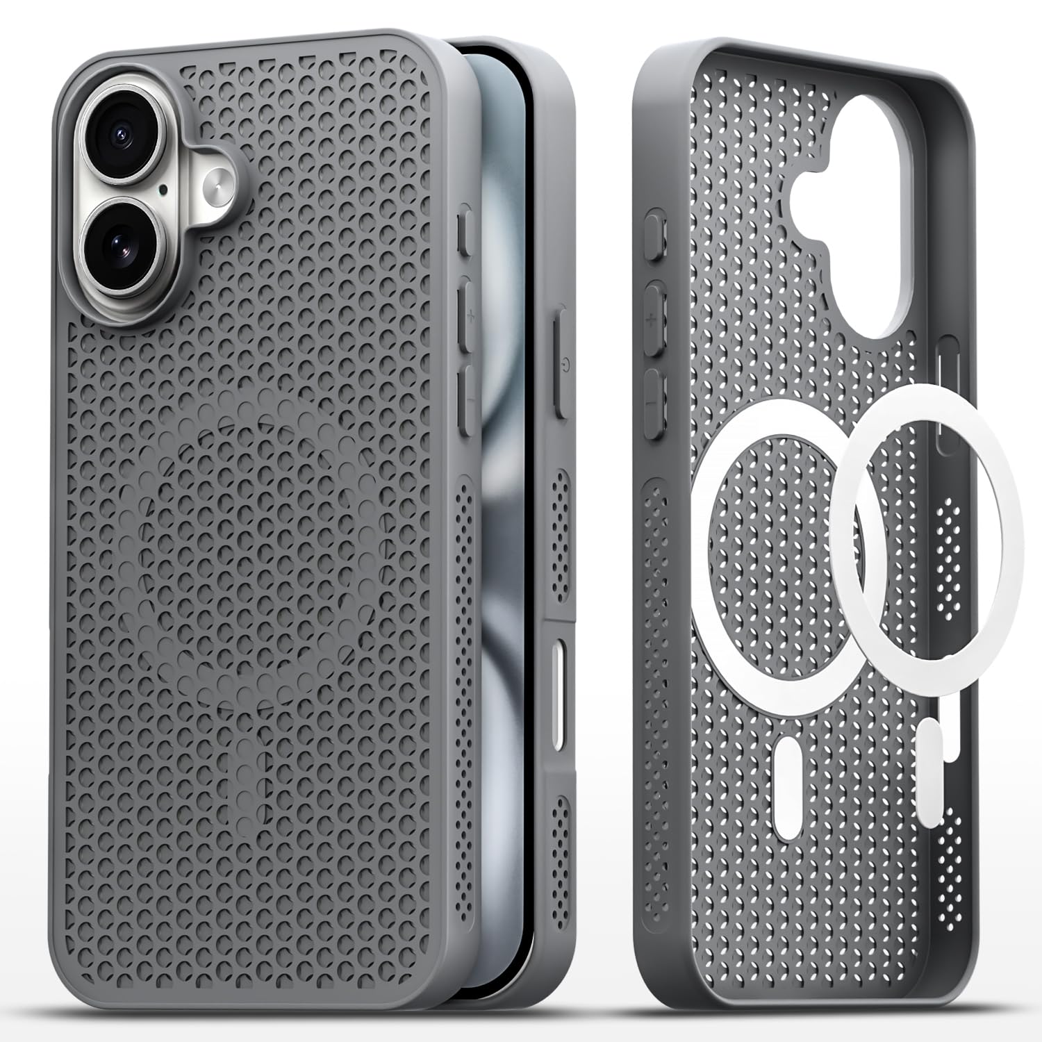 Pikkme iPhone 17 MagSafe grey back cover