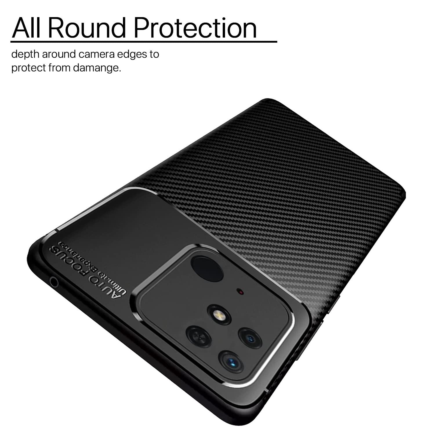 Pikkme black Carbon back cover for Redmi 10/10C/10 Power – photo 2
