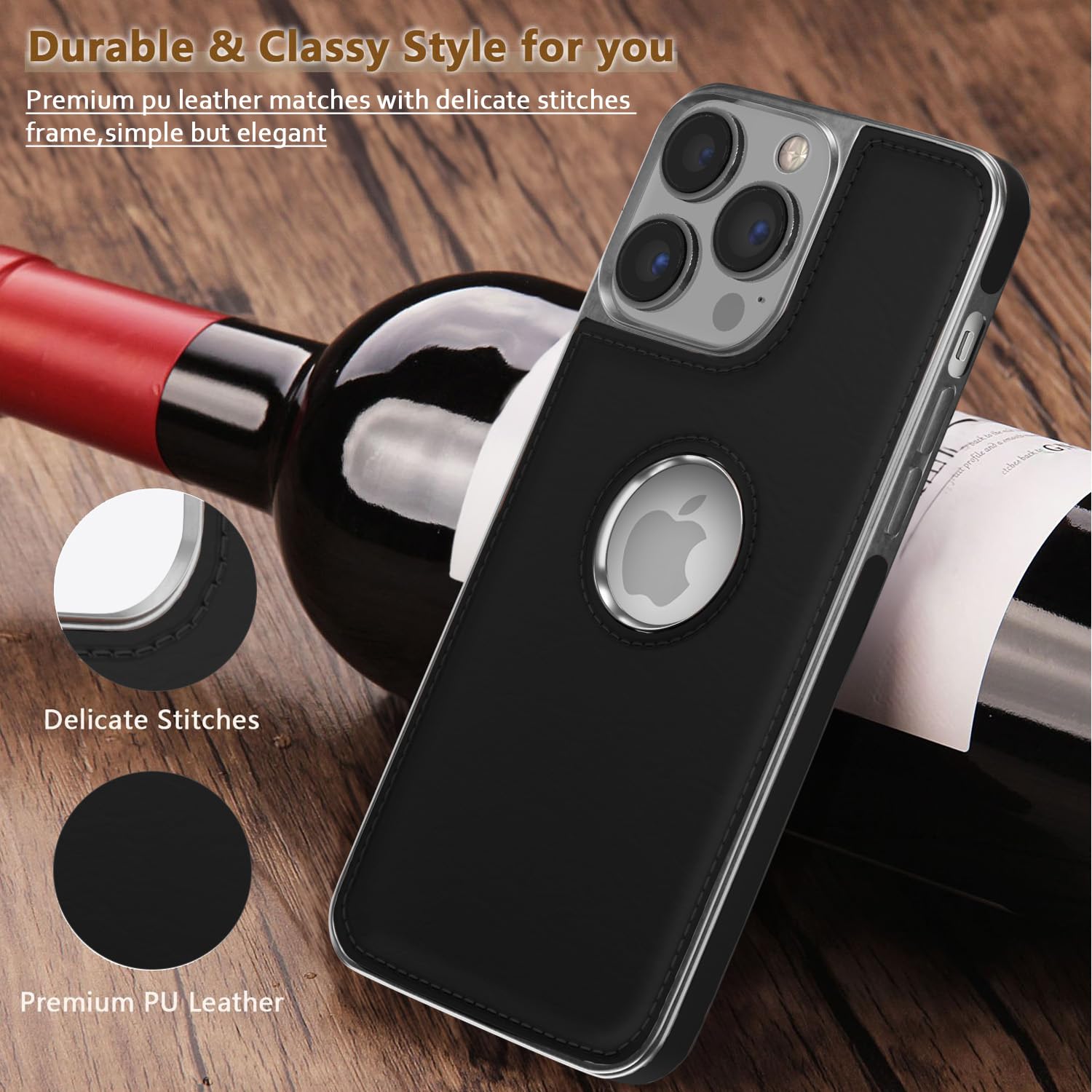 Pikkme iPhone 14 Pro Max chrome black mobile back cover – photo 7