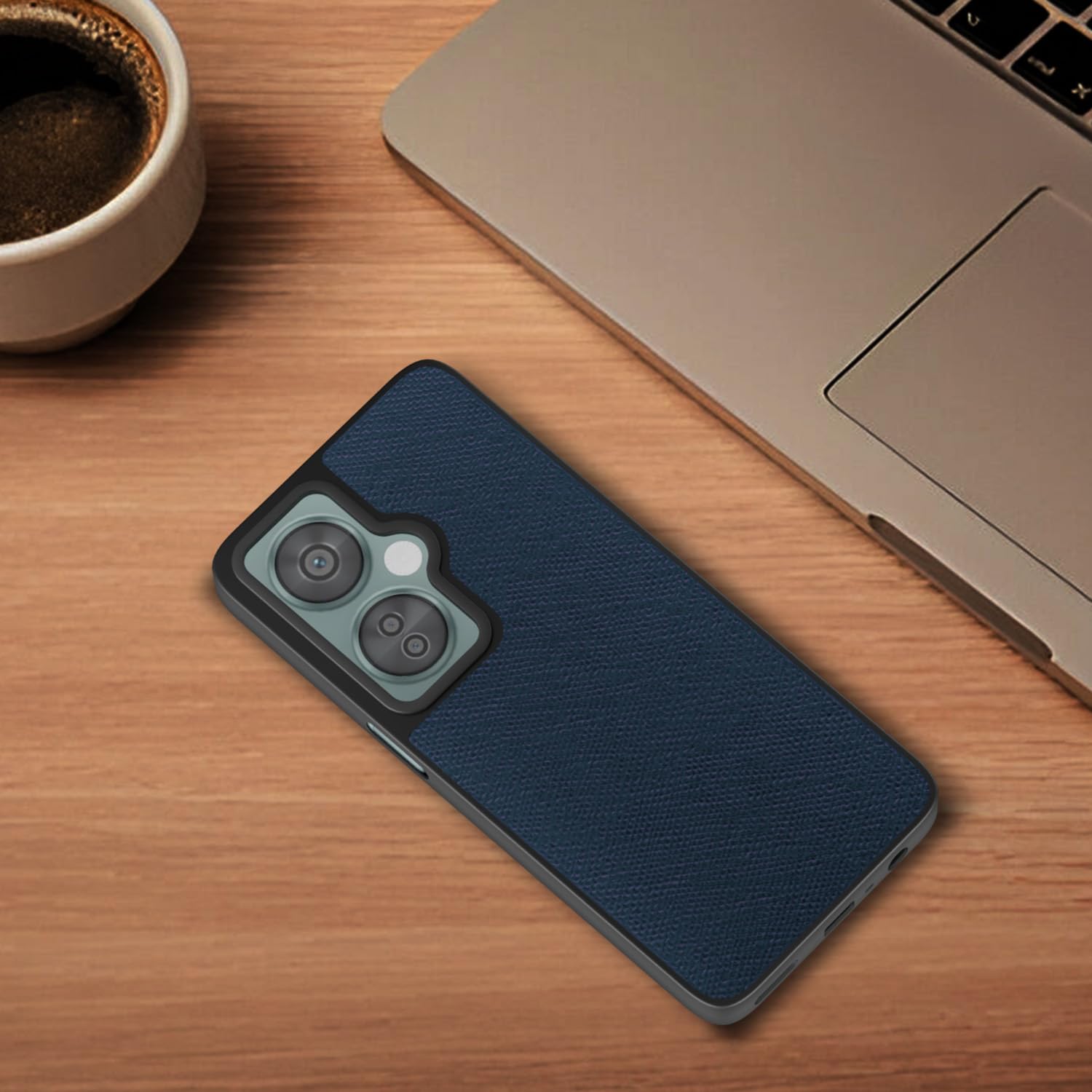 Pikkme blue Leatherback back cover for OnePlus Nord CE 3 Lite/Nord N30 5G – photo 4
