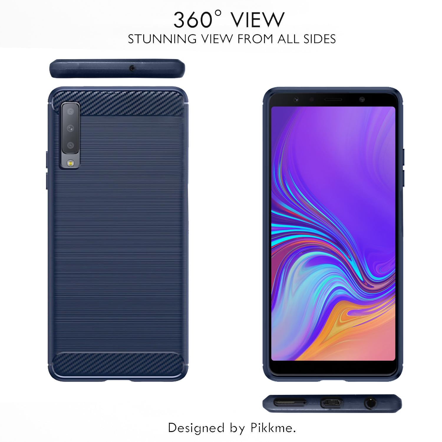 Pikkme blue back cover for Samsung A7 2018 – photo 3