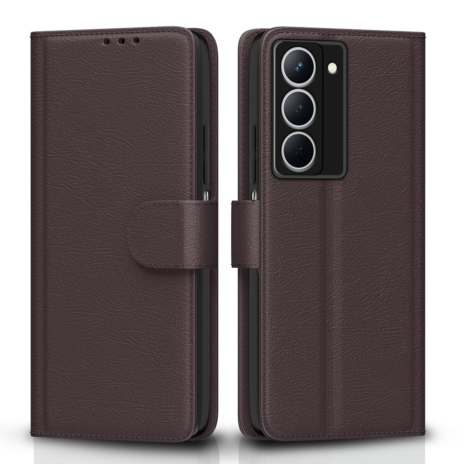 Realme Narzo 80x/P3x/14X 5G mobile flip cover in coffee by Pikkme