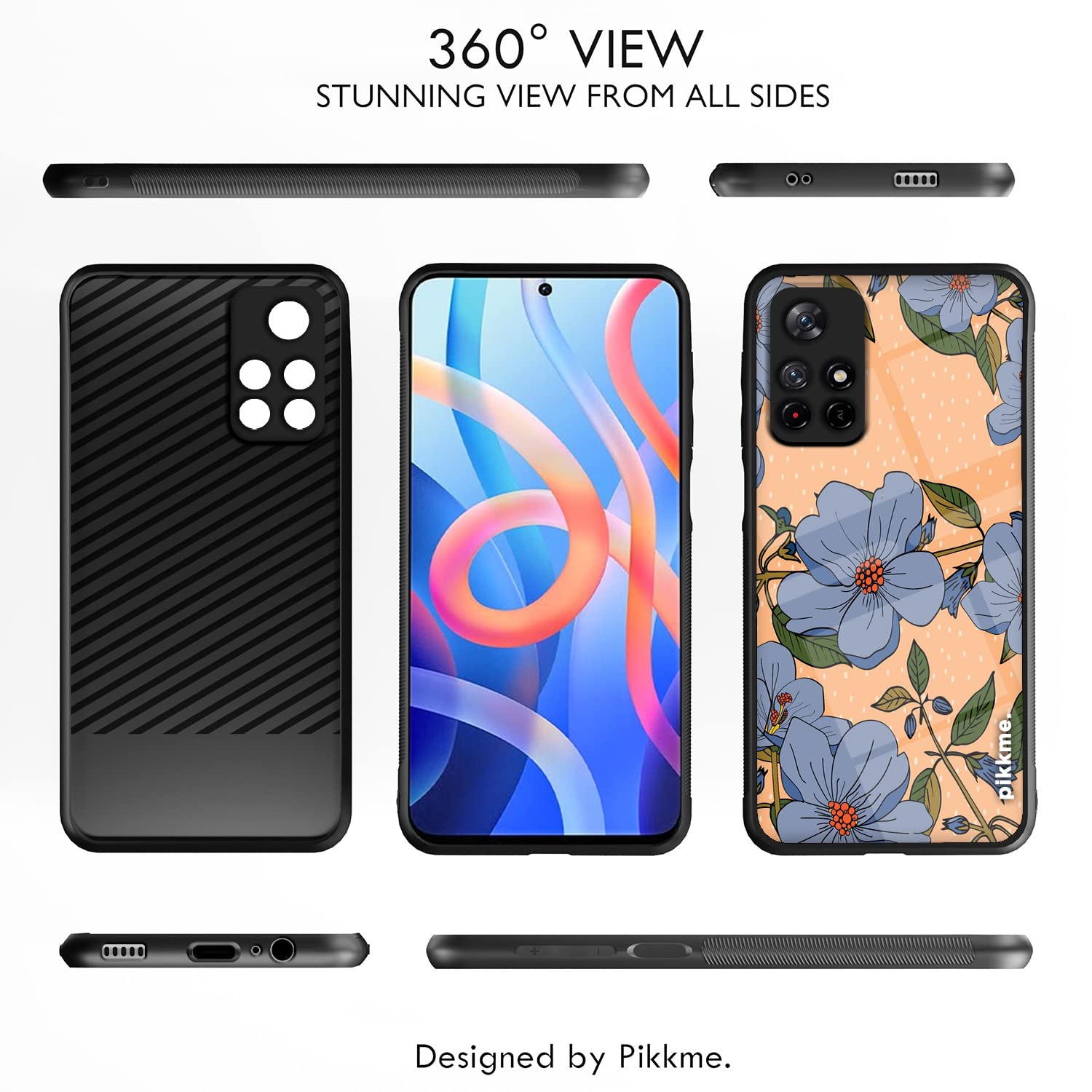 Pikkme Redmi Note 11T/Poco M4 Pro 5G Flower back cover – photo 2
