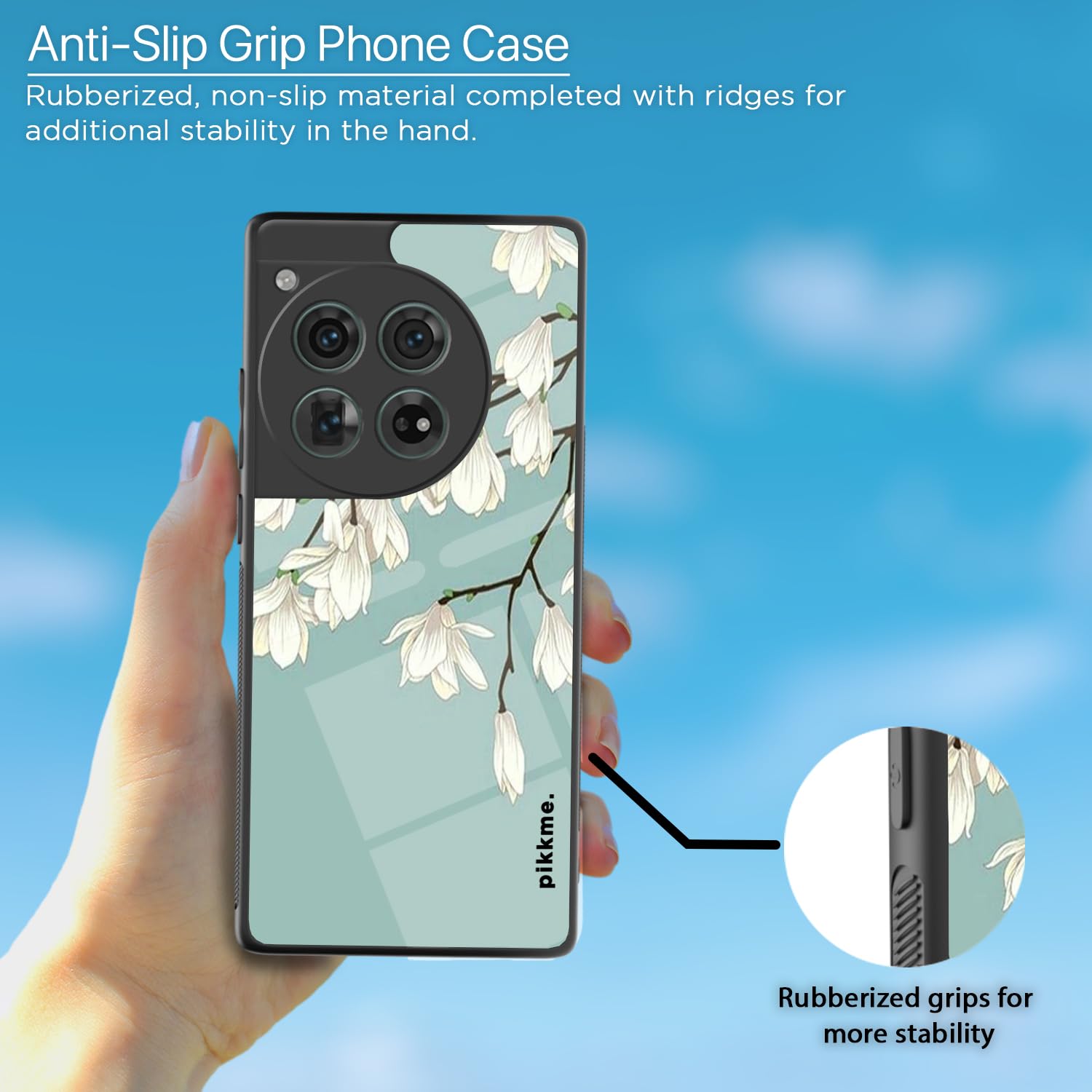Pikkme OnePlus 12 5G Flower mobile back cover – photo 5