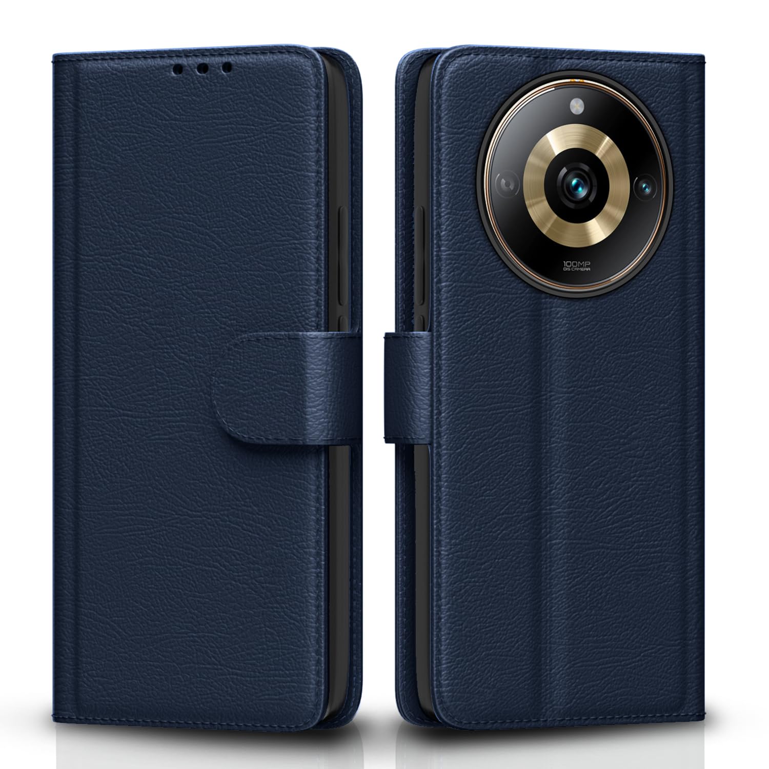 Blue wallet flip cover for Realme 11 Pro/11 Pro Plus 5G/Narzo 60 Pro 5G – Pikkme