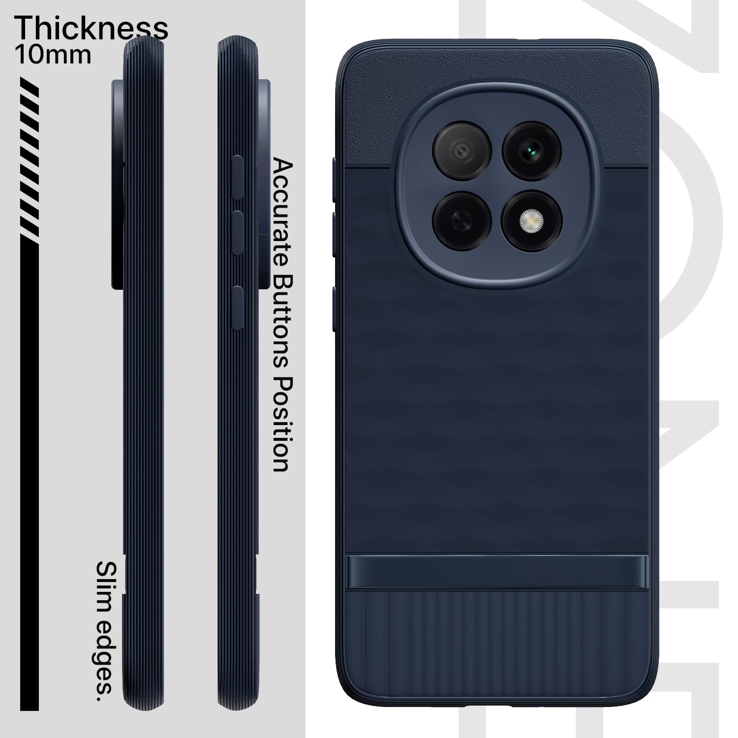 Pikkme Oppo F29 5G Shockproof Soft Flexible Gencase Back cover (Blue)