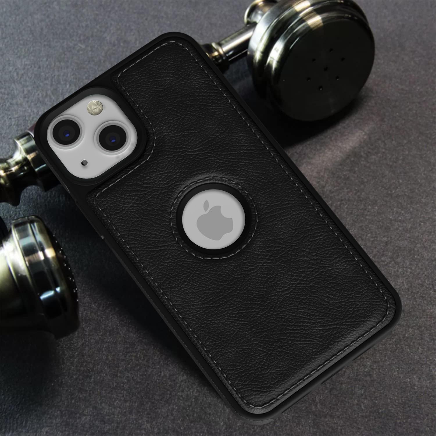 Pikkme iPhone 14 Flexible Pu Leather Back Case | Black