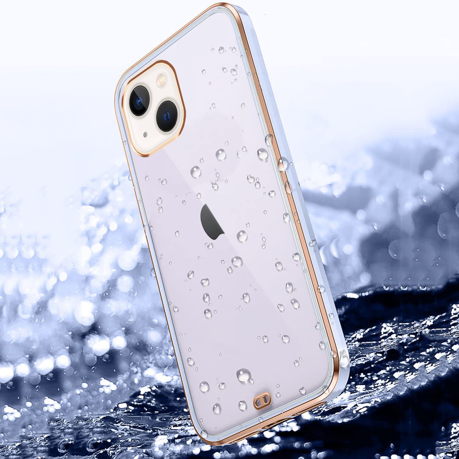 Pikkme iPhone 13 Chrome Back Cover (White)