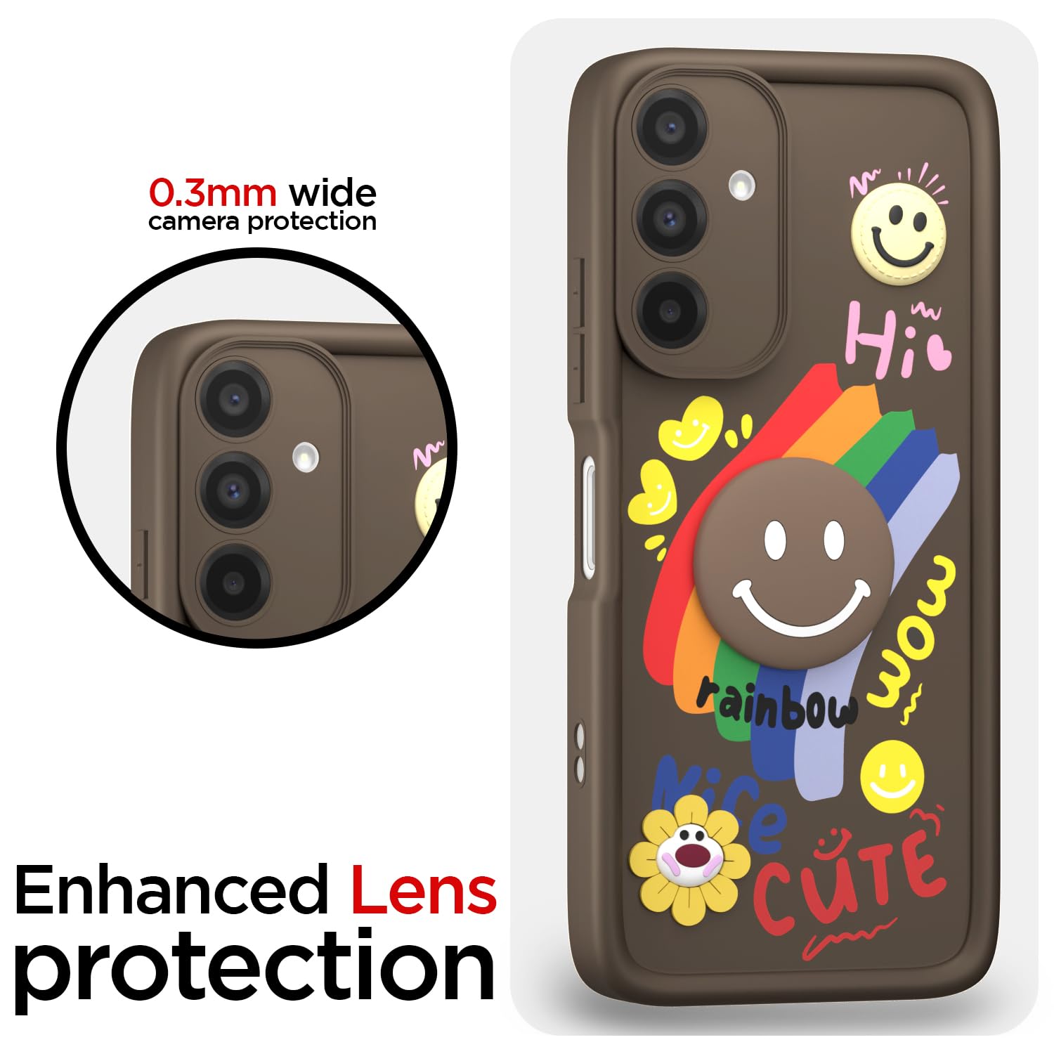 Samsung A26 5G Soft Silicone phone cover in brown by Pikkme – photo 5
